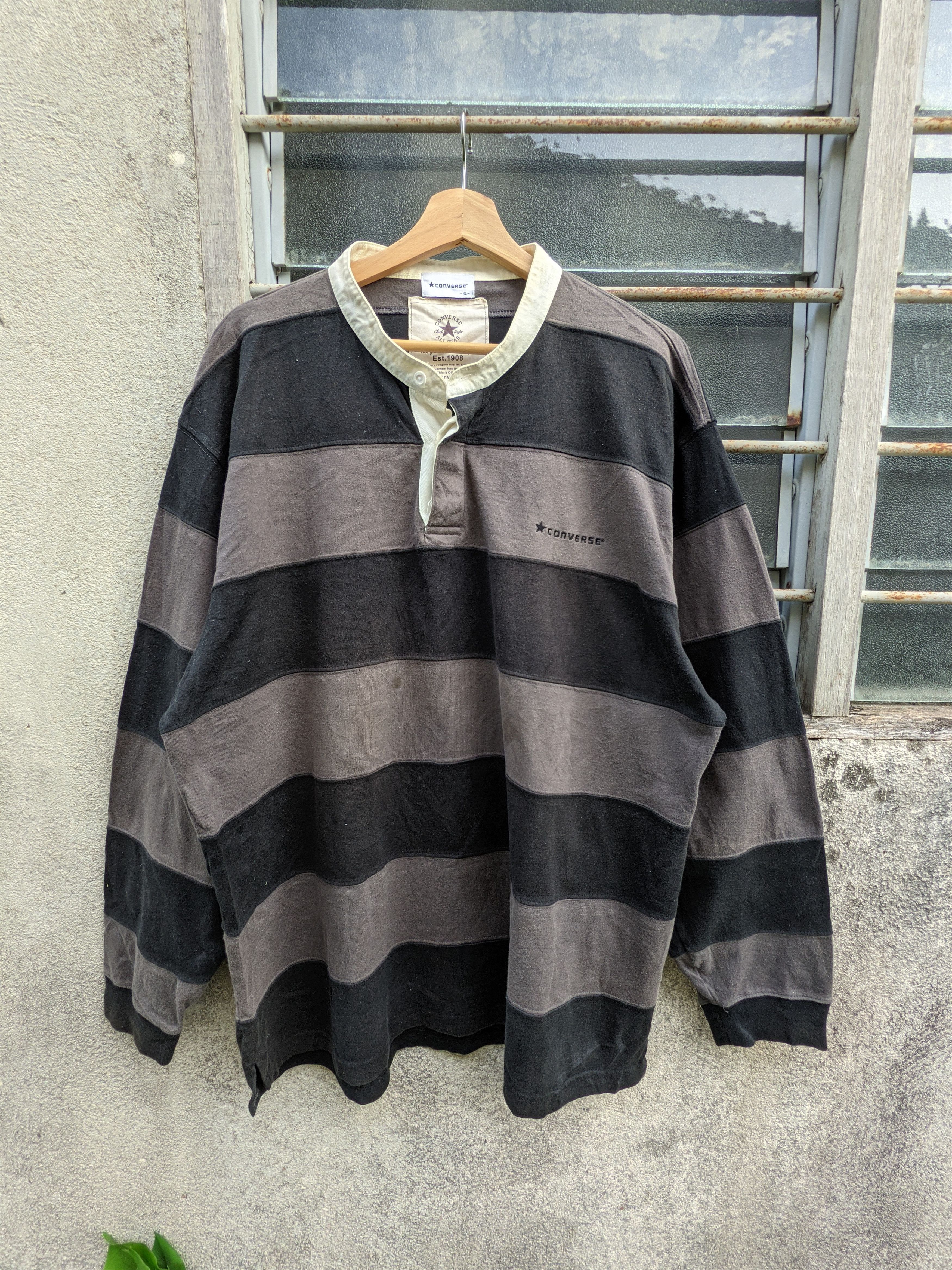 Converse Vintage Converse long sleeve polo rugby Size US XL / EU 56 / 4 - 5 Thumbnail