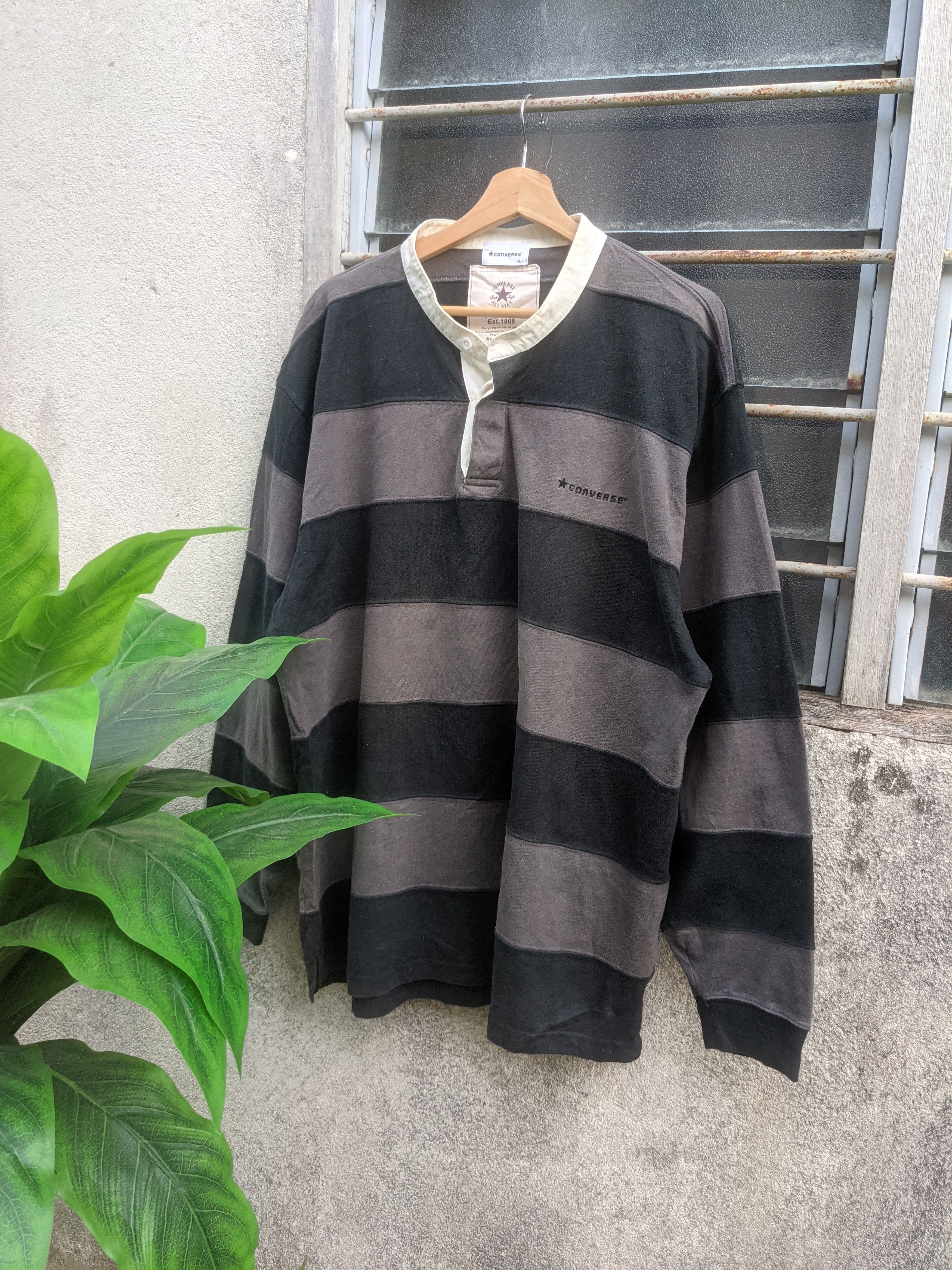Converse Vintage Converse long sleeve polo rugby Size US XL / EU 56 / 4 - 1 Thumbnail