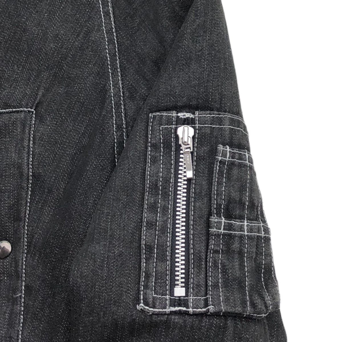 Johnbull Japanese Brand Johnbull Denim Fur Hooded Parka Jacket Size US M / EU 48-50 / 2 - 5 Thumbnail