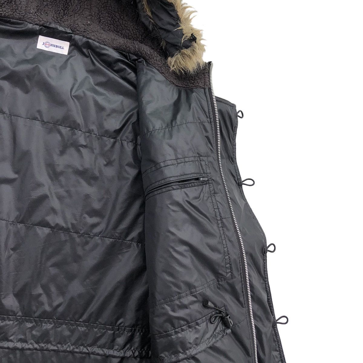 Johnbull Japanese Brand Johnbull Denim Fur Hooded Parka Jacket Size US M / EU 48-50 / 2 - 12 Thumbnail