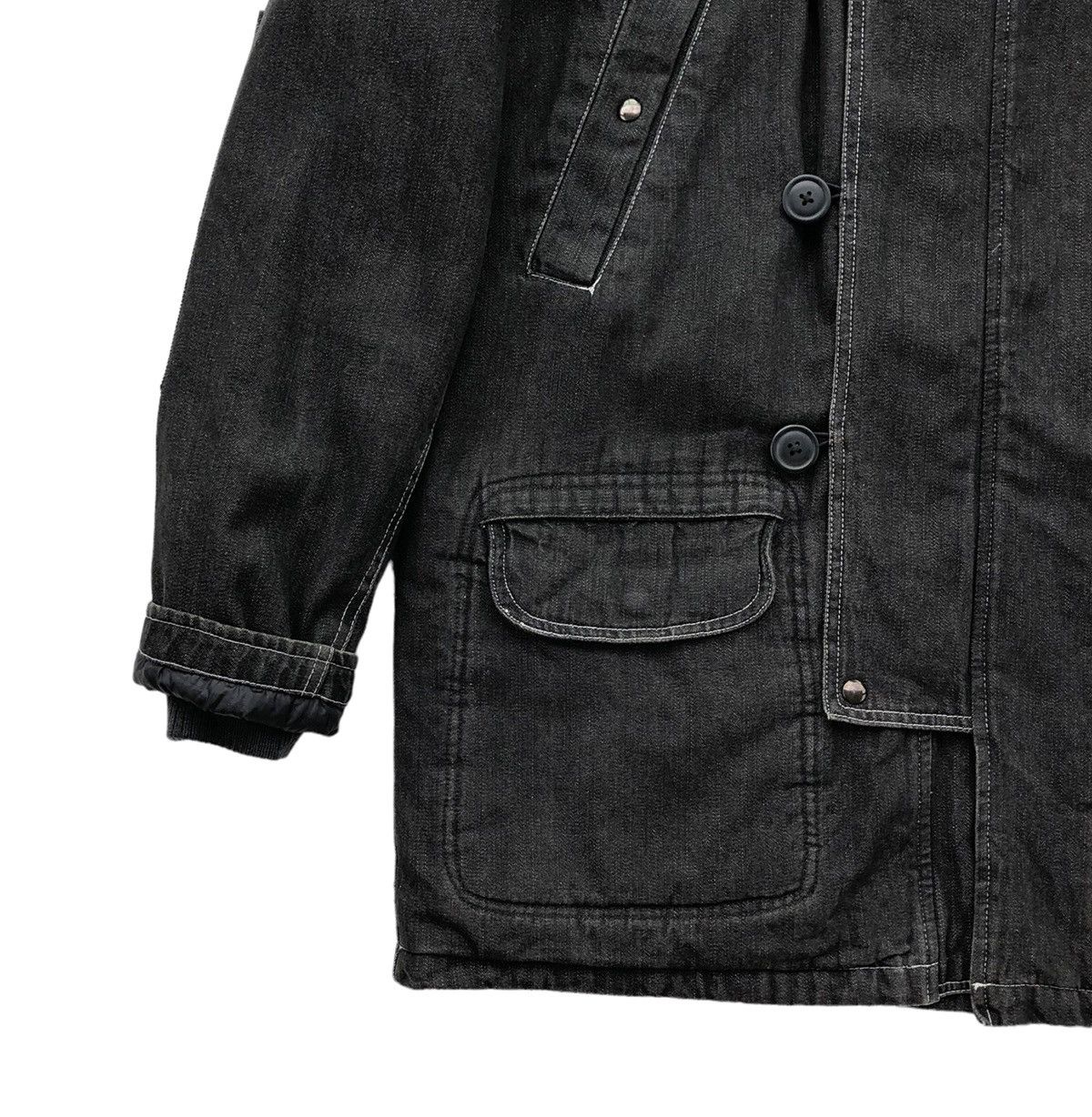 Johnbull Japanese Brand Johnbull Denim Fur Hooded Parka Jacket Size US M / EU 48-50 / 2 - 3 Thumbnail