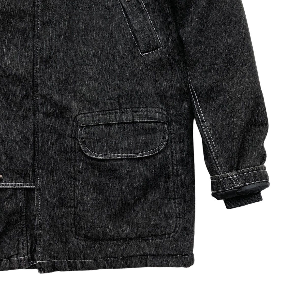 Johnbull Japanese Brand Johnbull Denim Fur Hooded Parka Jacket Size US M / EU 48-50 / 2 - 4 Thumbnail