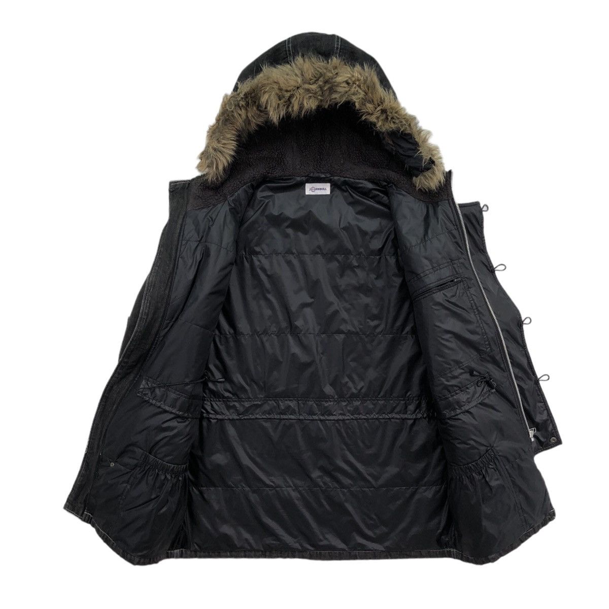 Johnbull Japanese Brand Johnbull Denim Fur Hooded Parka Jacket Size US M / EU 48-50 / 2 - 9 Thumbnail