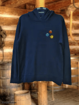image of Vintage Kaws X Sesame Street Hoodie in Blue, Men's (Size Medium)