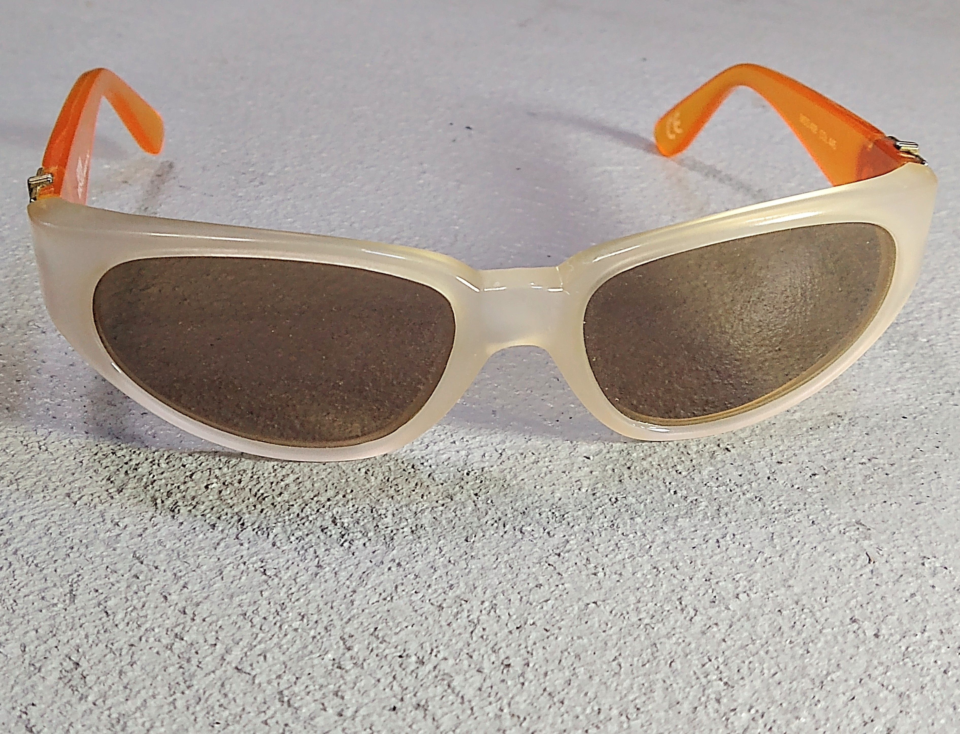 Versace Versace Sunglasses Mod.408 Orange Clear Y2K Italy Size ONE SIZE - 3 Thumbnail