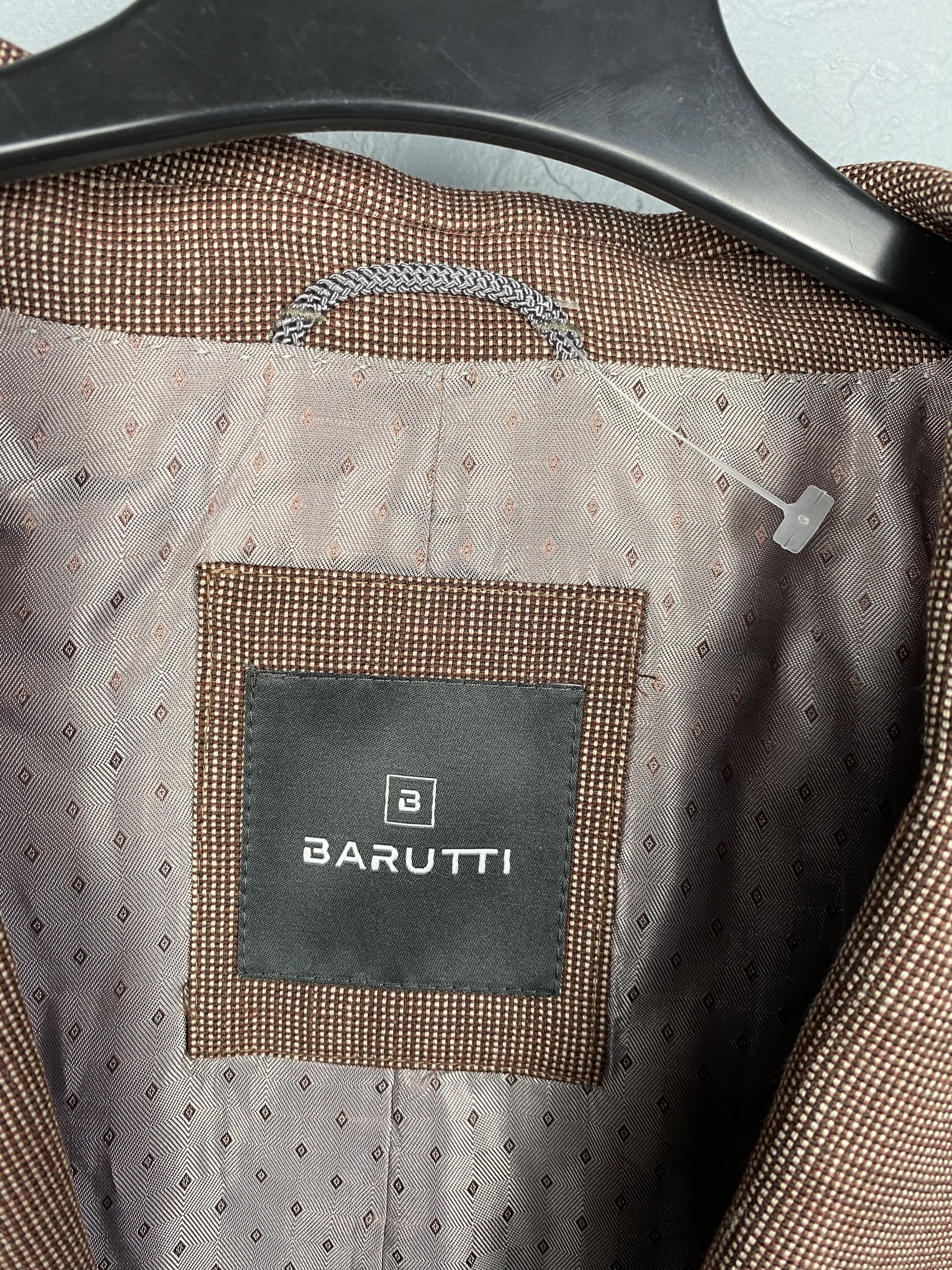 Vintage Mario Barutti Mens Plaid Blazer Jacket Wool Linen Silk Size US L / EU 52-54 / 3 - 3 Thumbnail