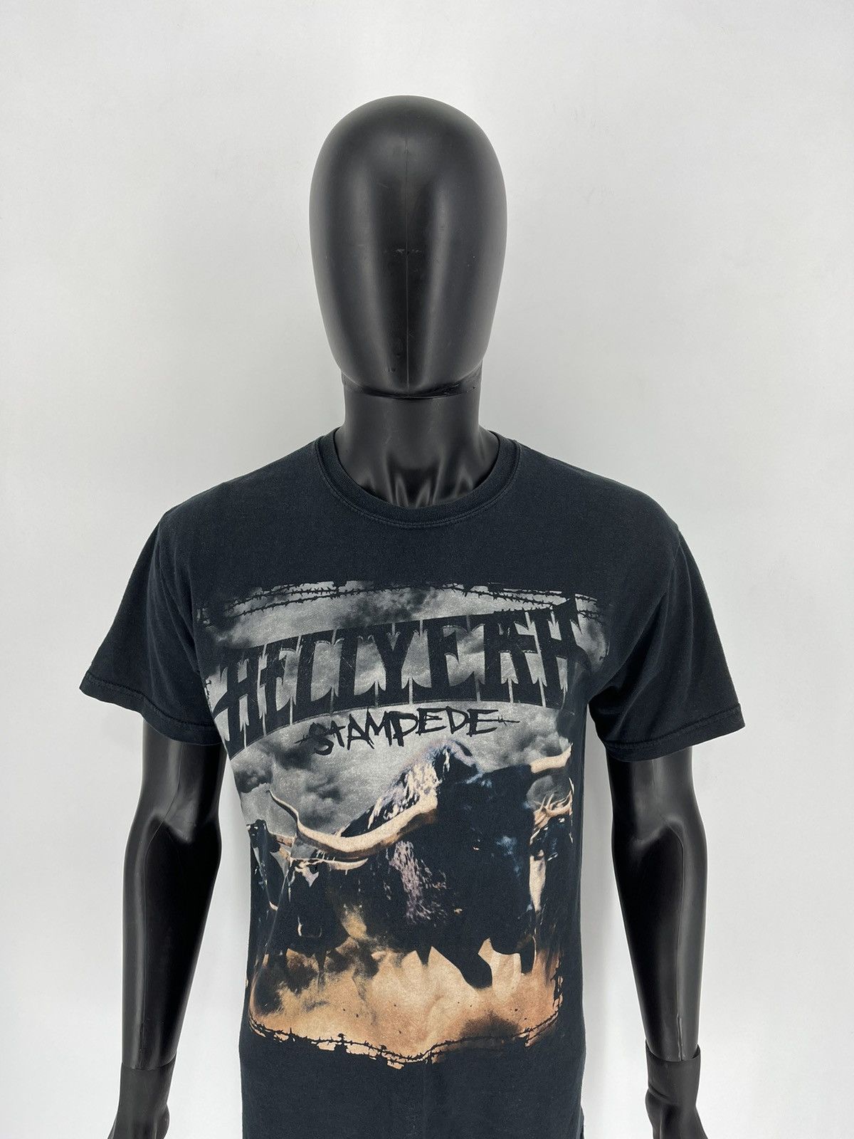 Band Tees × Vintage Vintage y2k HELLYEAH stamdede tour 2010 Band Rock Tee Size US M / EU 48-50 / 2 - 6 Thumbnail