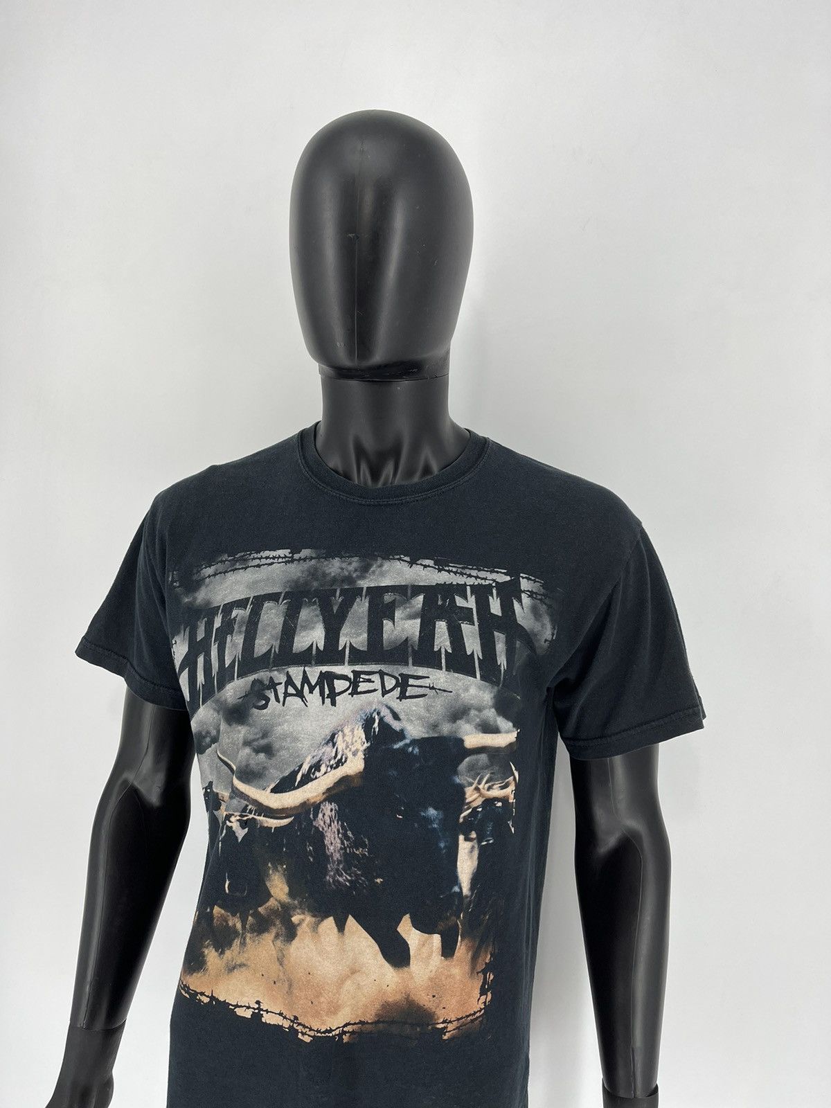 Band Tees × Vintage Vintage y2k HELLYEAH stamdede tour 2010 Band Rock Tee Size US M / EU 48-50 / 2 - 4 Thumbnail