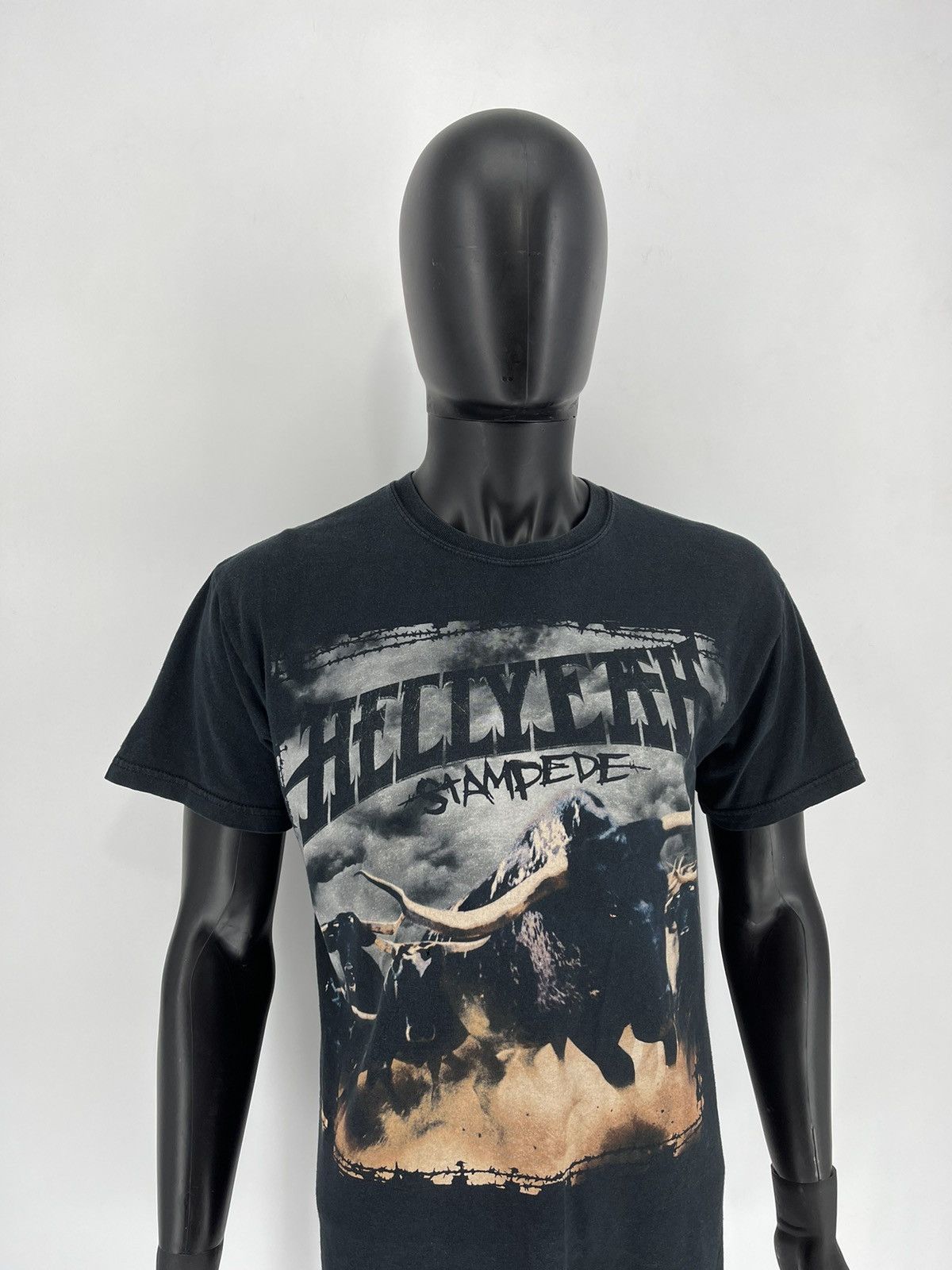 Band Tees × Vintage Vintage y2k HELLYEAH stamdede tour 2010 Band Rock Tee Size US M / EU 48-50 / 2 - 3 Thumbnail