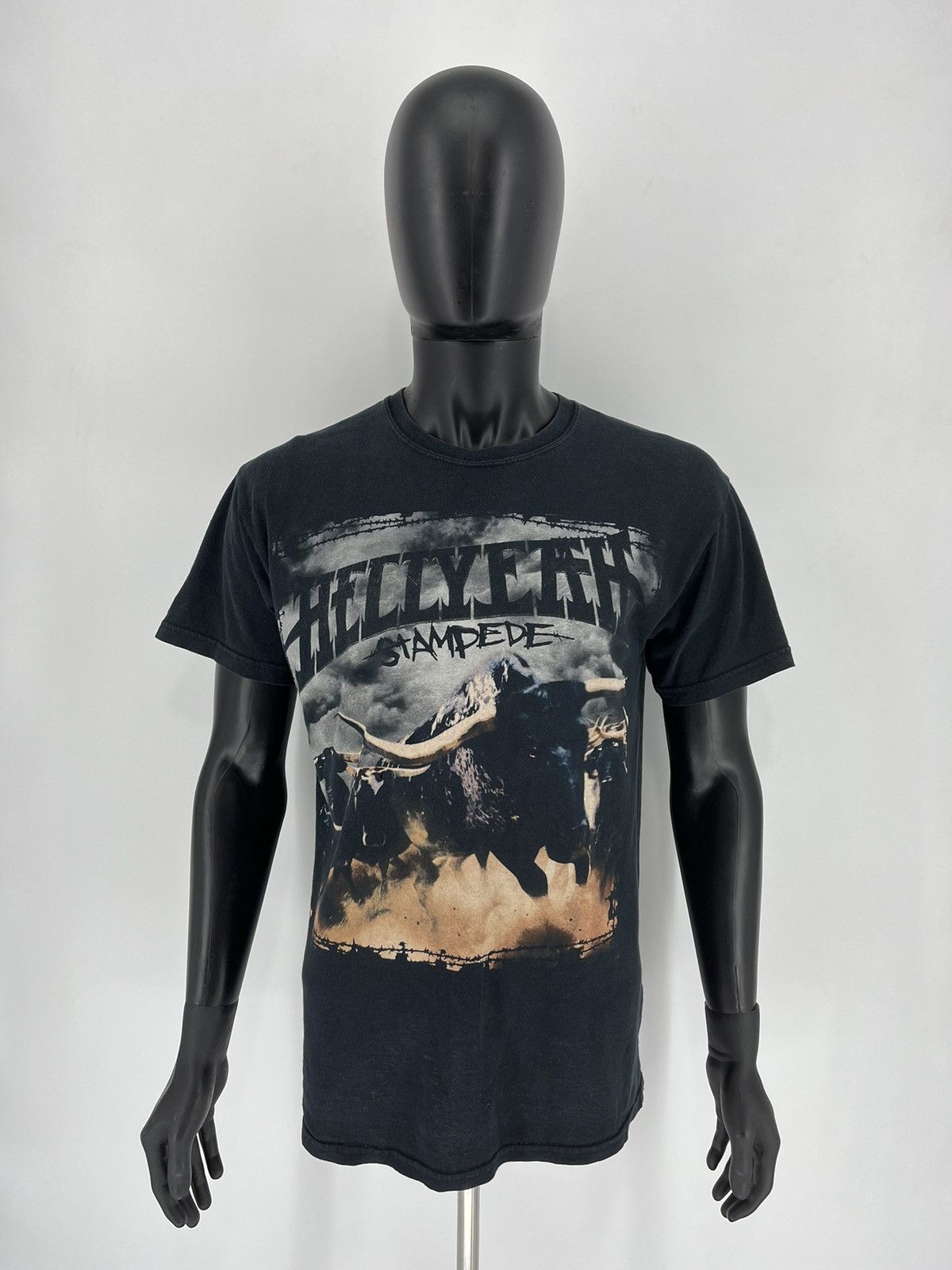 Band Tees × Vintage Vintage y2k HELLYEAH stamdede tour 2010 Band Rock Tee Size US M / EU 48-50 / 2 - 2 Thumbnail