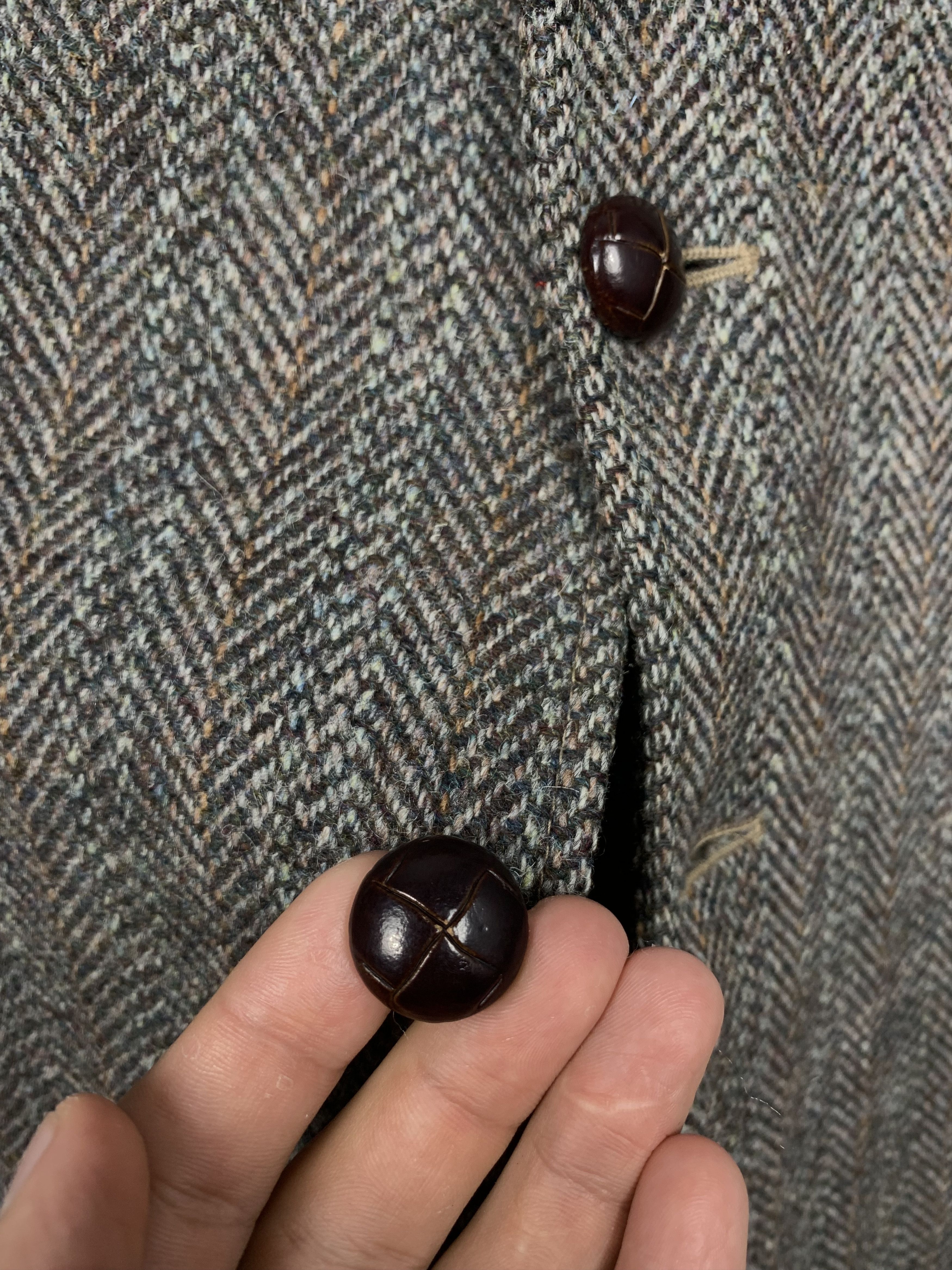 Harris Tweed Blazer Jacket Harris Tweed Wool Two Buttons Size US L / EU 52-54 / 3 - 3 Thumbnail