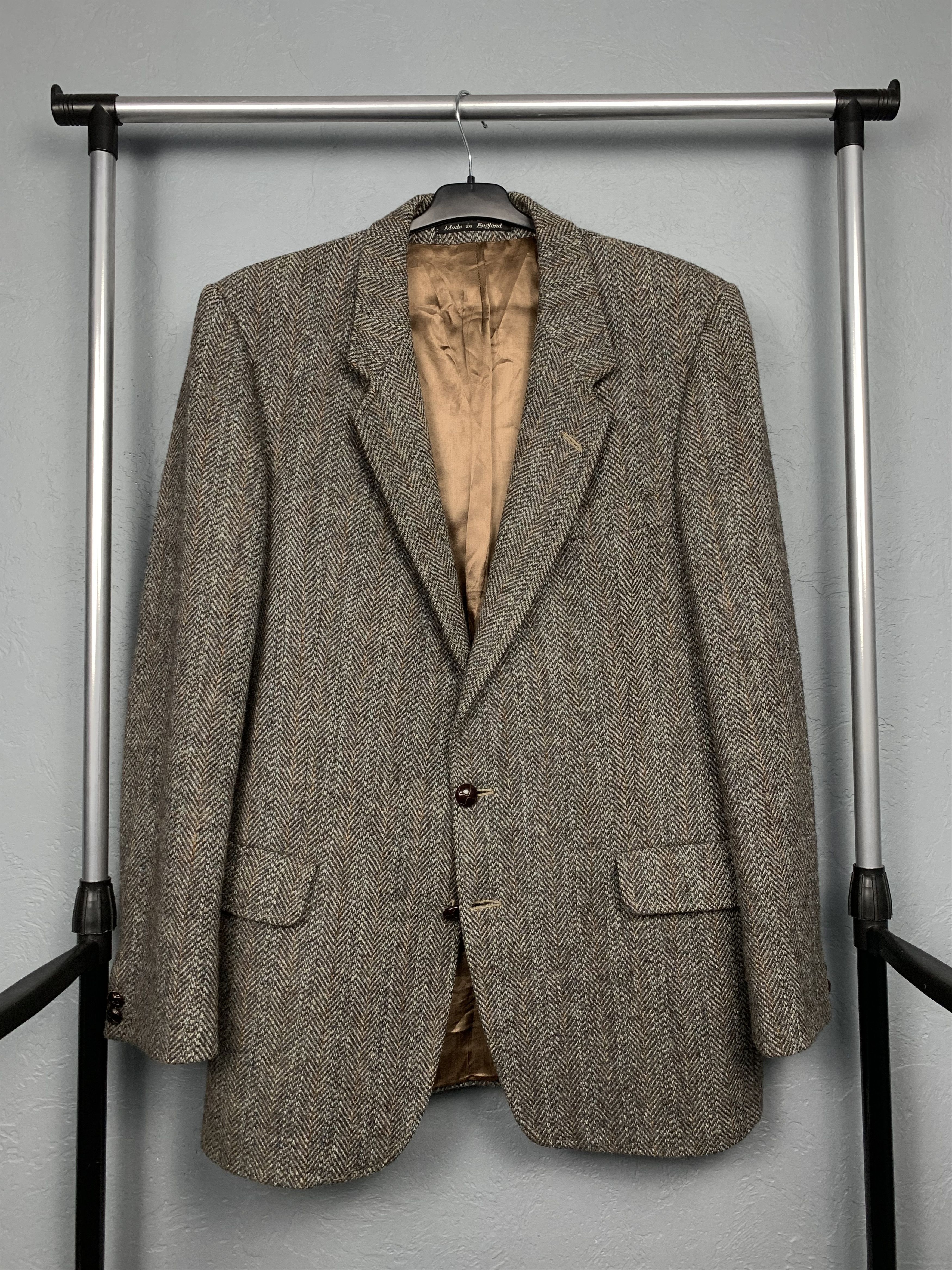 Harris Tweed Blazer Jacket Harris Tweed Wool Two Buttons Size US L / EU 52-54 / 3 - 1 Thumbnail