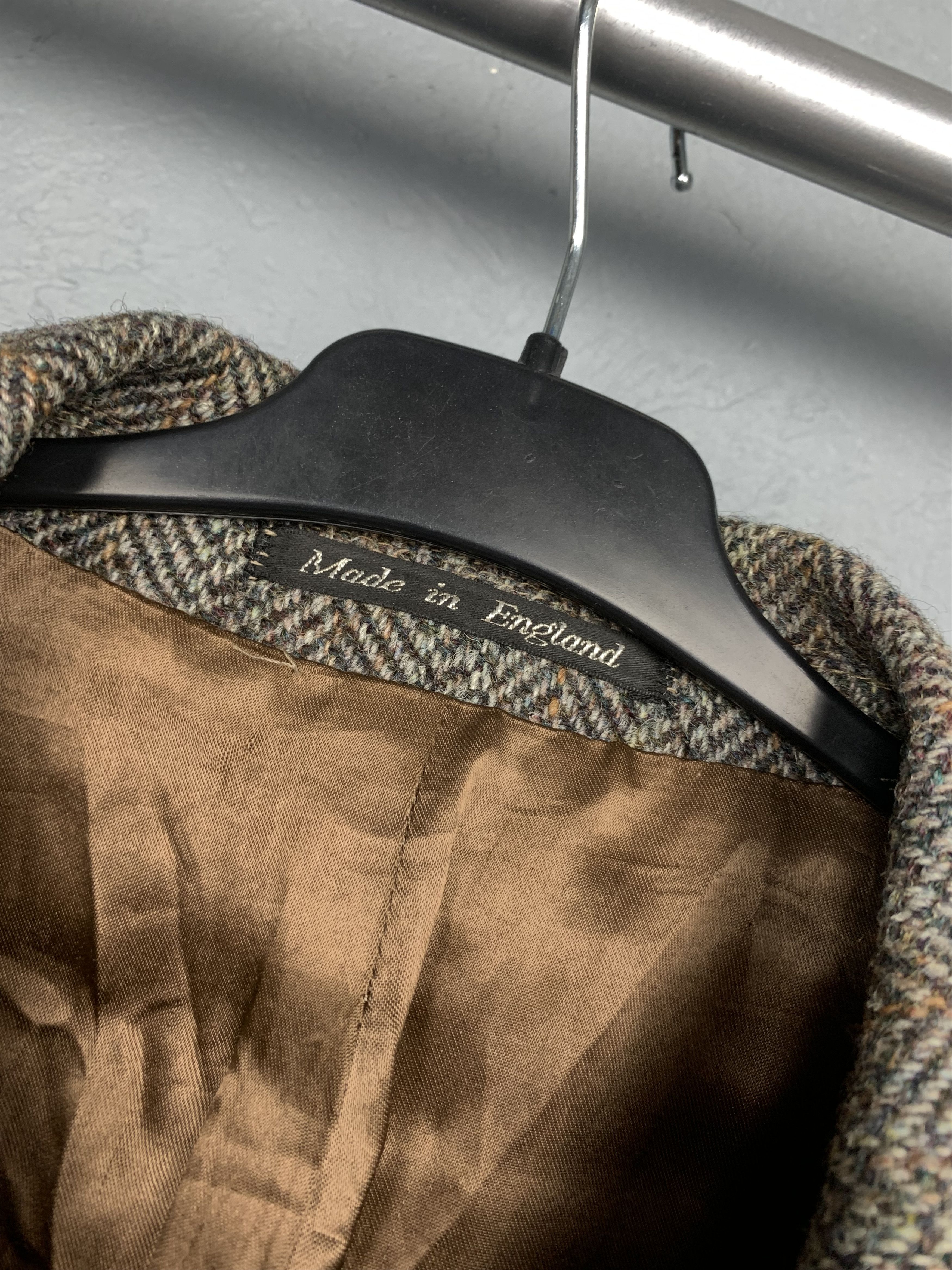 Harris Tweed Blazer Jacket Harris Tweed Wool Two Buttons Size US L / EU 52-54 / 3 - 4 Thumbnail