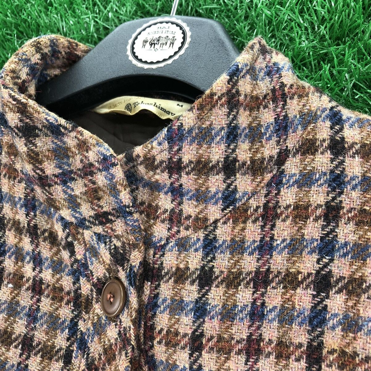 Japanese Brand Vintage 80's Wool Jacket Button up by Takashimaya Size US S / EU 44-46 / 1 - 8 Thumbnail