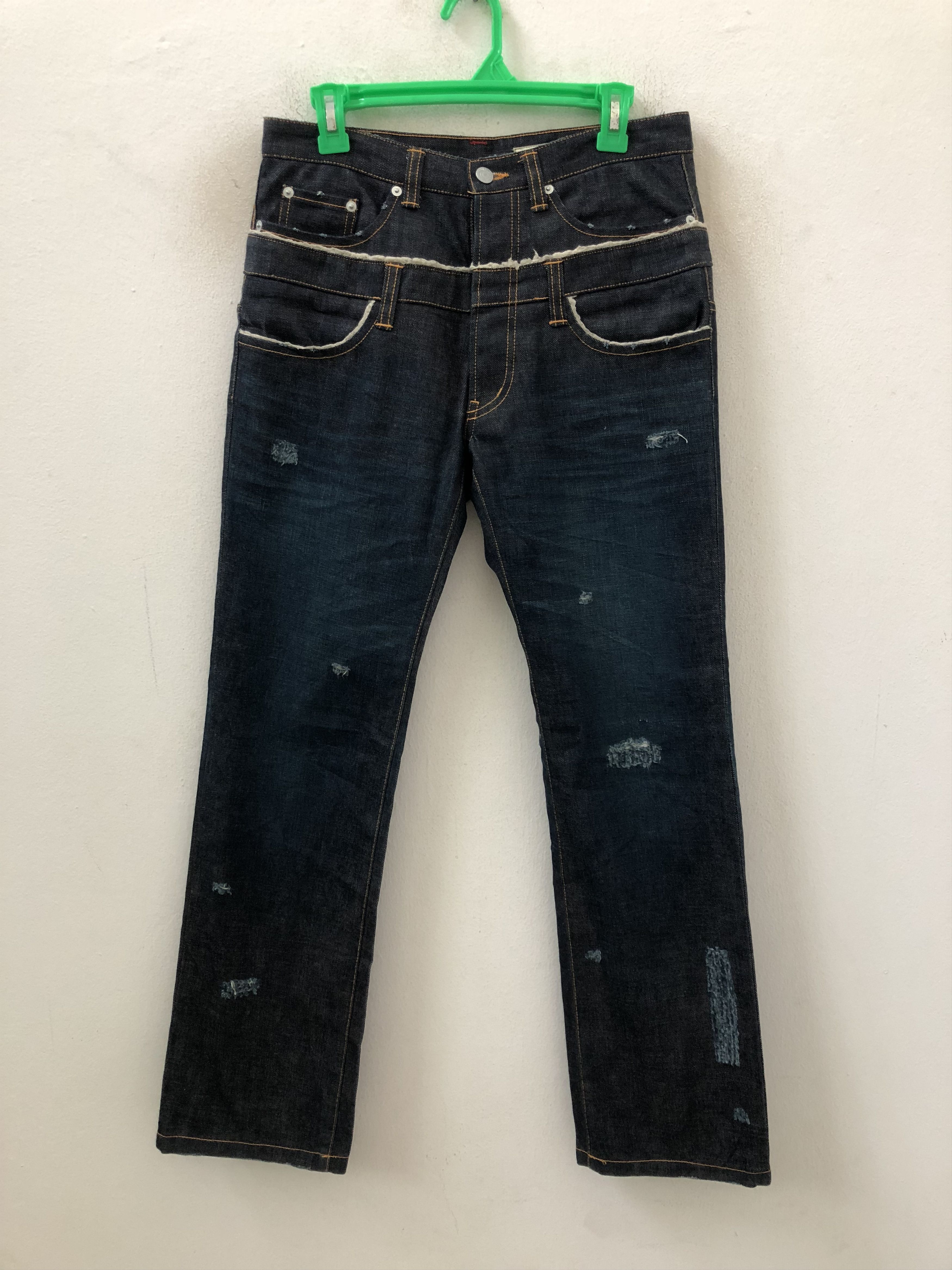 Issey Miyake Issey Miyake Sunao Kuwahara Japan Double Waist Rips Size US 30 / EU 46 - 4 Thumbnail