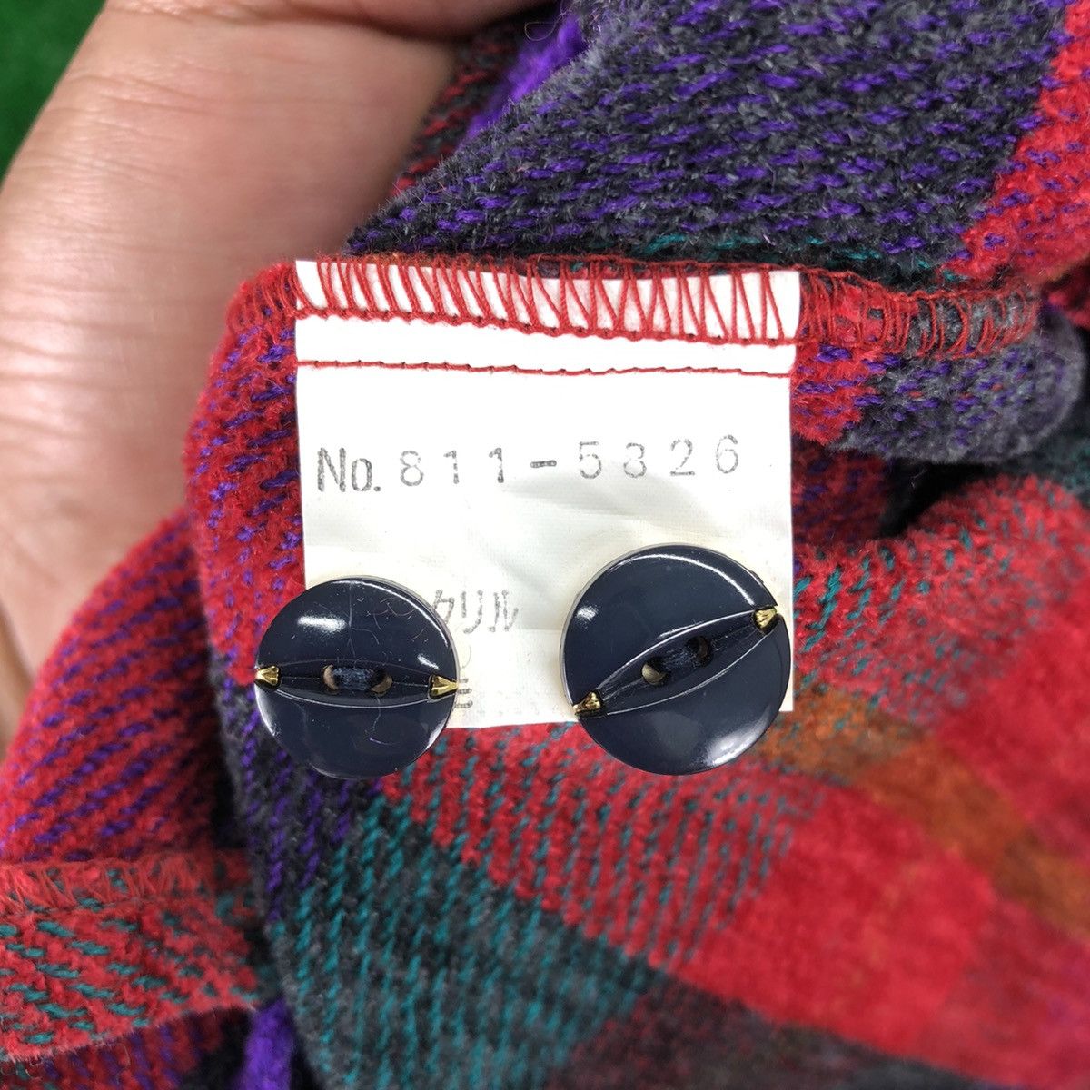 Japanese Brand Vintage 80's Wool Blouse Shirt Checkered by Saga More Size US M / EU 48-50 / 2 - 13 Thumbnail