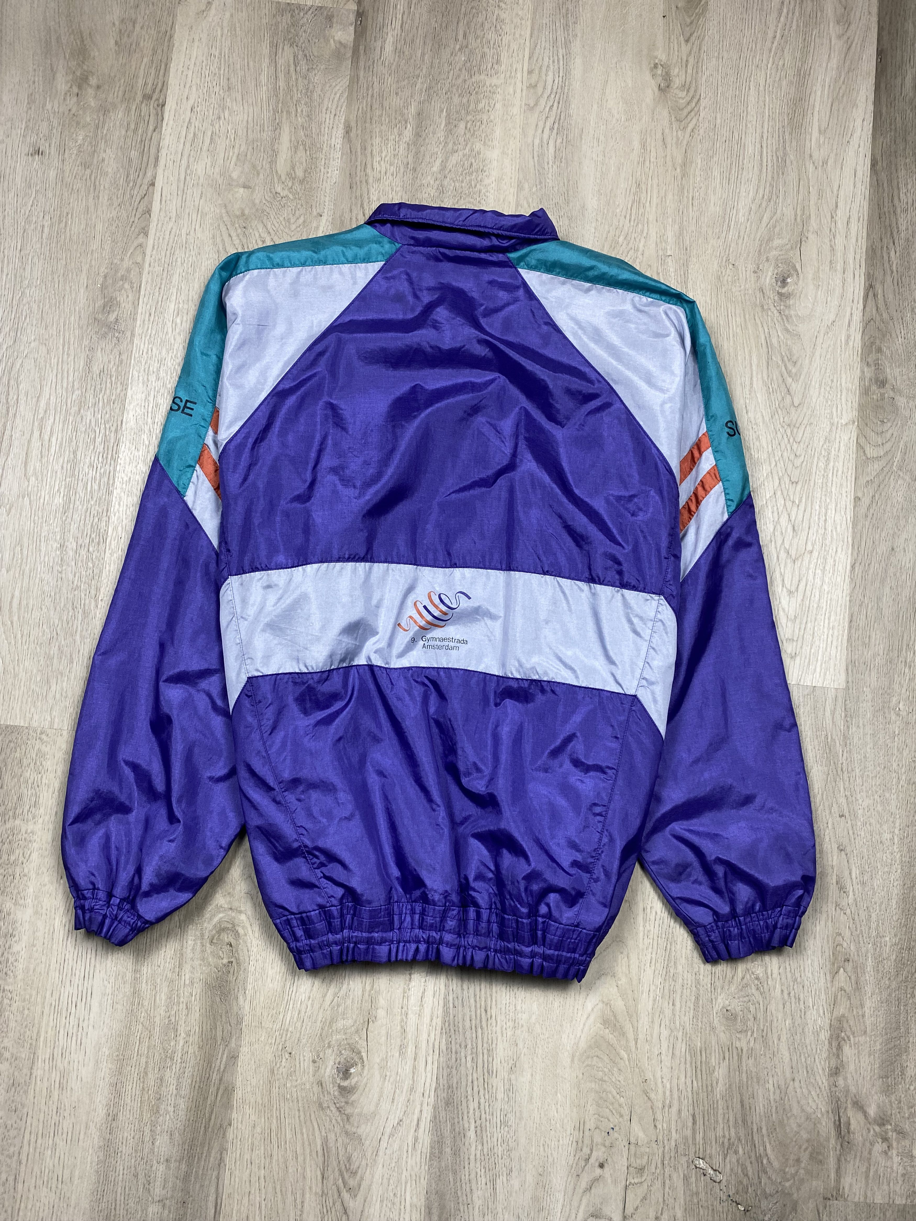 Adidas Adidas Vintage Mens Nylon Tracksuit Pants+Jacket Suit Size US 32 / EU 48 - 10 Thumbnail