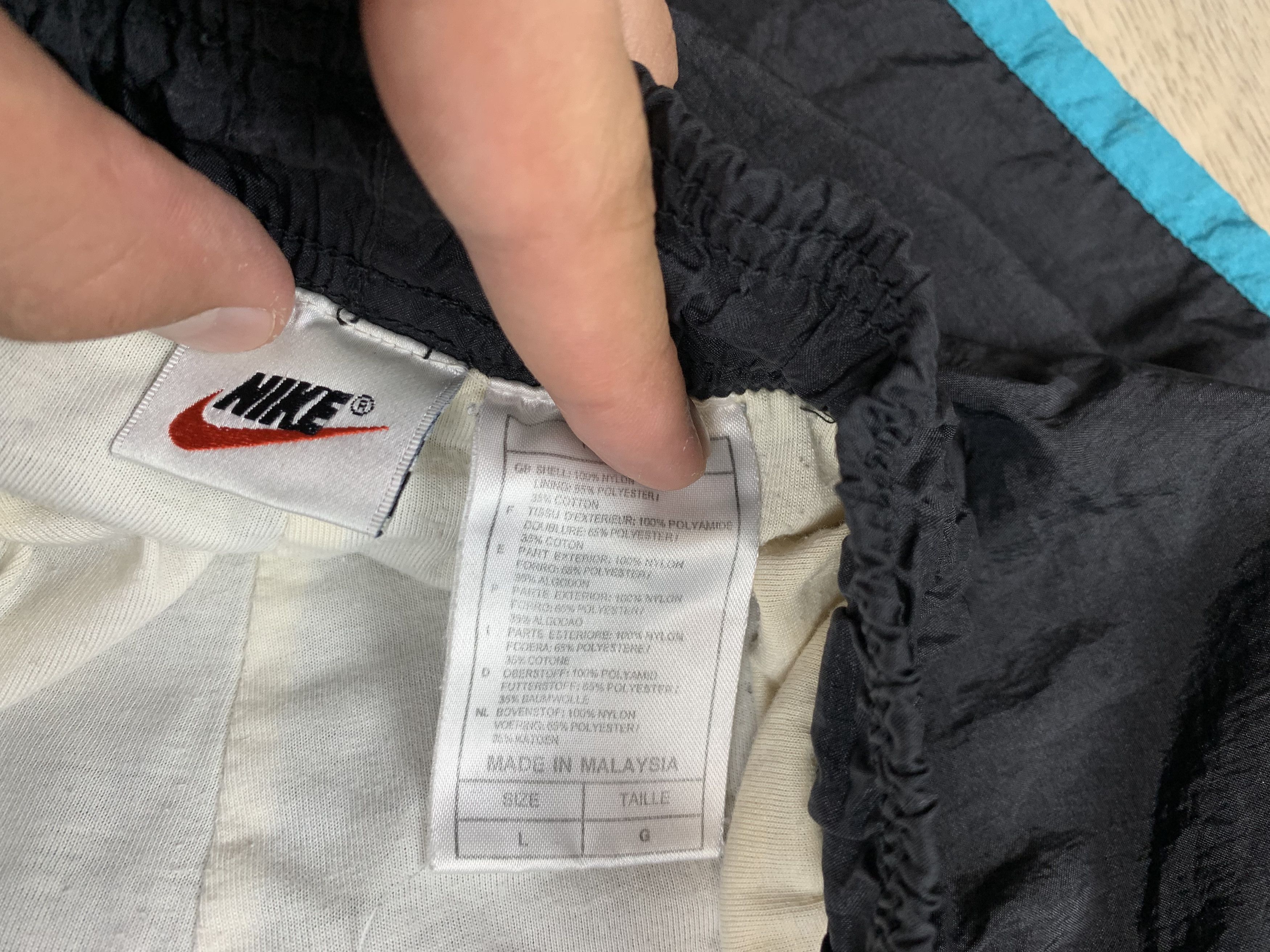 Nike × Vintage Nike 90s Vintage Mens Nylon Pants Drill style Size US 34 / EU 50 - 7 Thumbnail