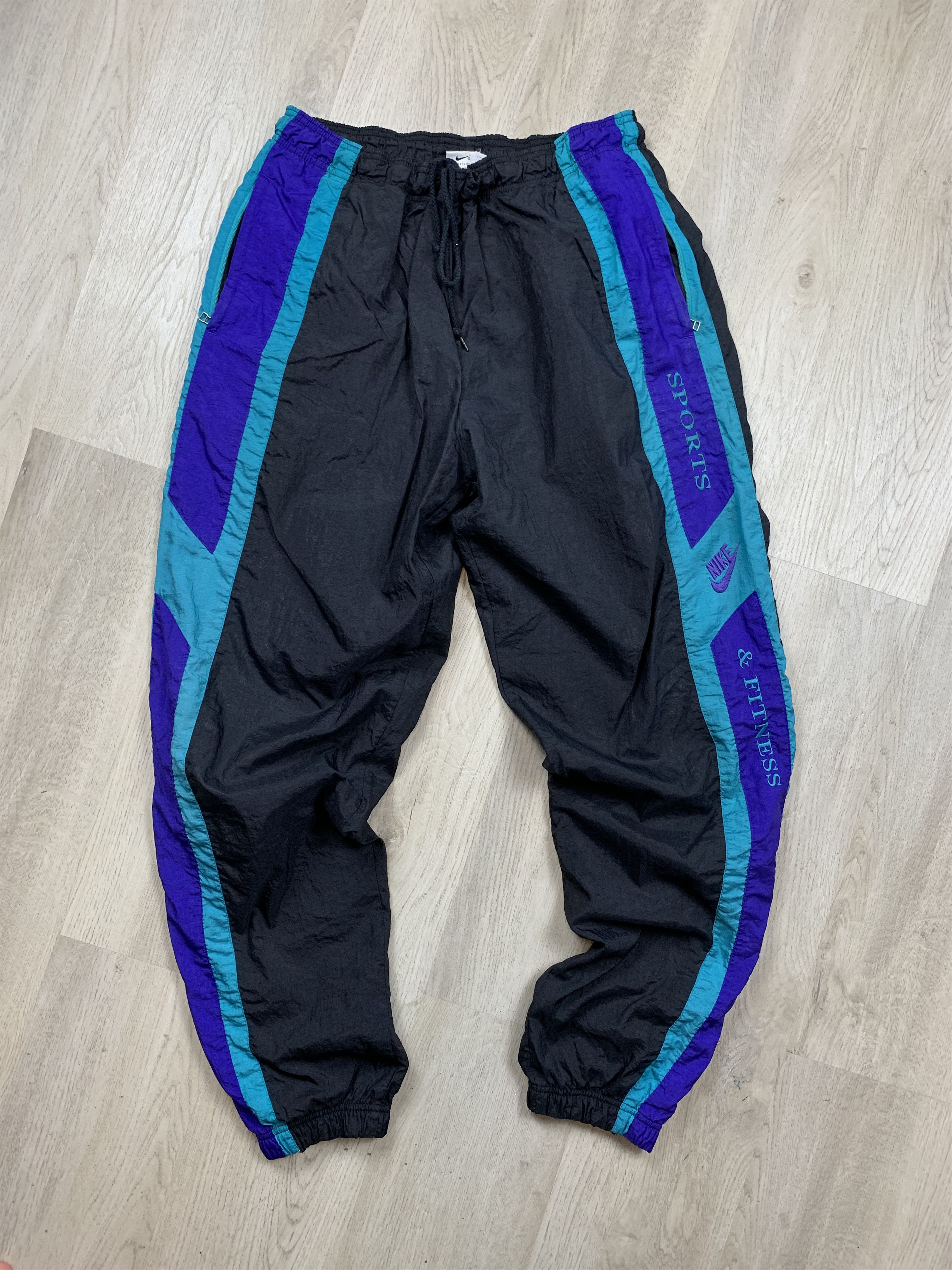 Nike × Vintage Nike 90s Vintage Mens Nylon Pants Drill style Size US 34 / EU 50 - 1 Thumbnail