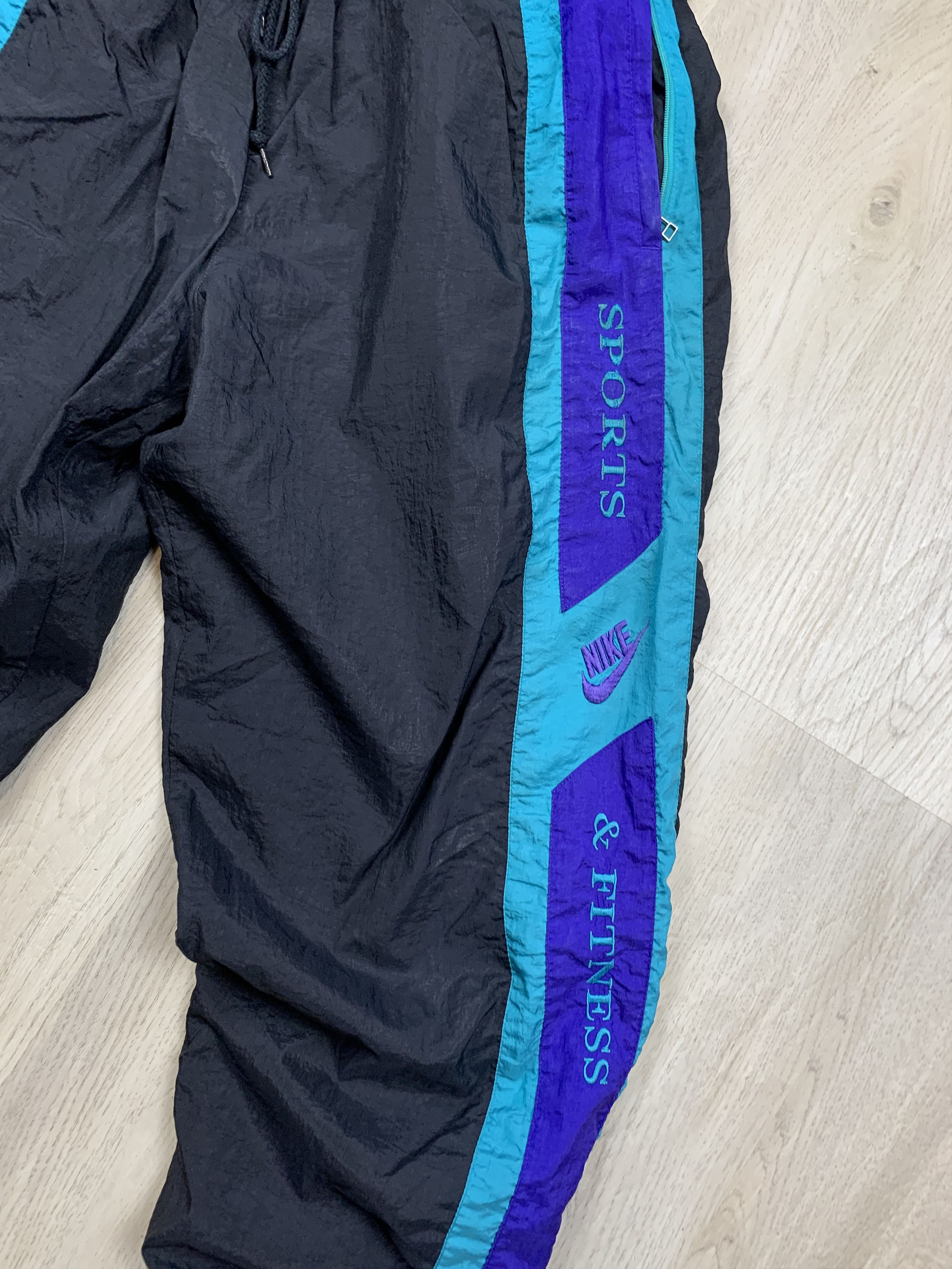 Nike × Vintage Nike 90s Vintage Mens Nylon Pants Drill style Size US 34 / EU 50 - 2 Thumbnail
