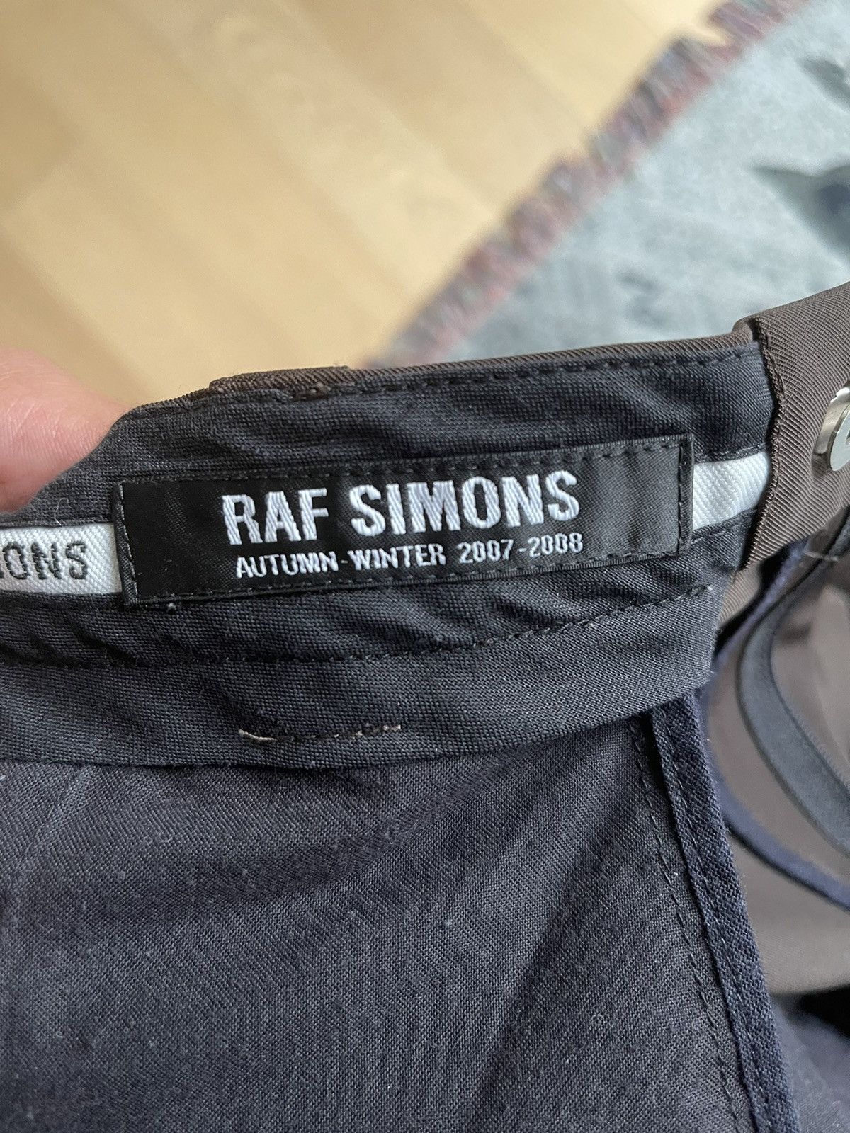 Raf Simons Raf Simons AW07/08 Brown Stretch With Rounded Square Cut Size US 32 / EU 48 - 12 Thumbnail