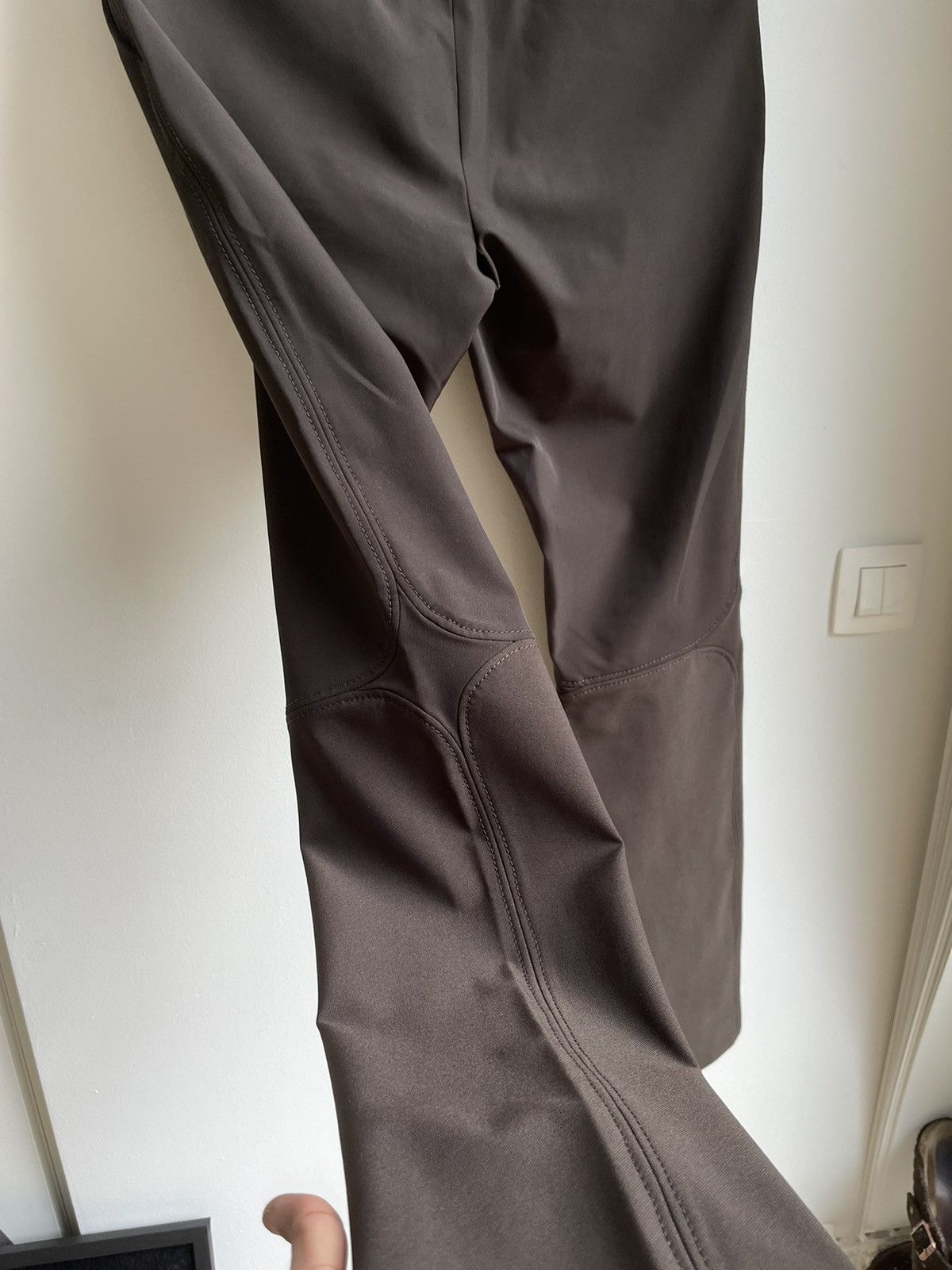 image of Raf Simons Aw07/08 Brown Stretch With Rounded Square Cut, Men's (Size 32)