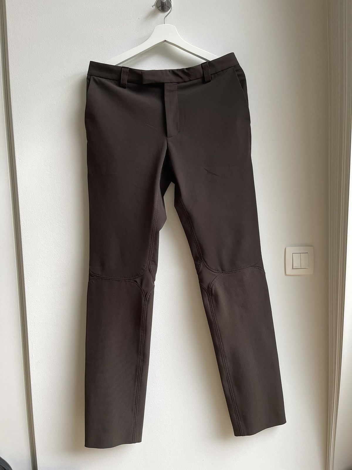 Raf Simons Raf Simons AW07/08 Brown Stretch With Rounded Square Cut Size US 32 / EU 48 - 2 Thumbnail