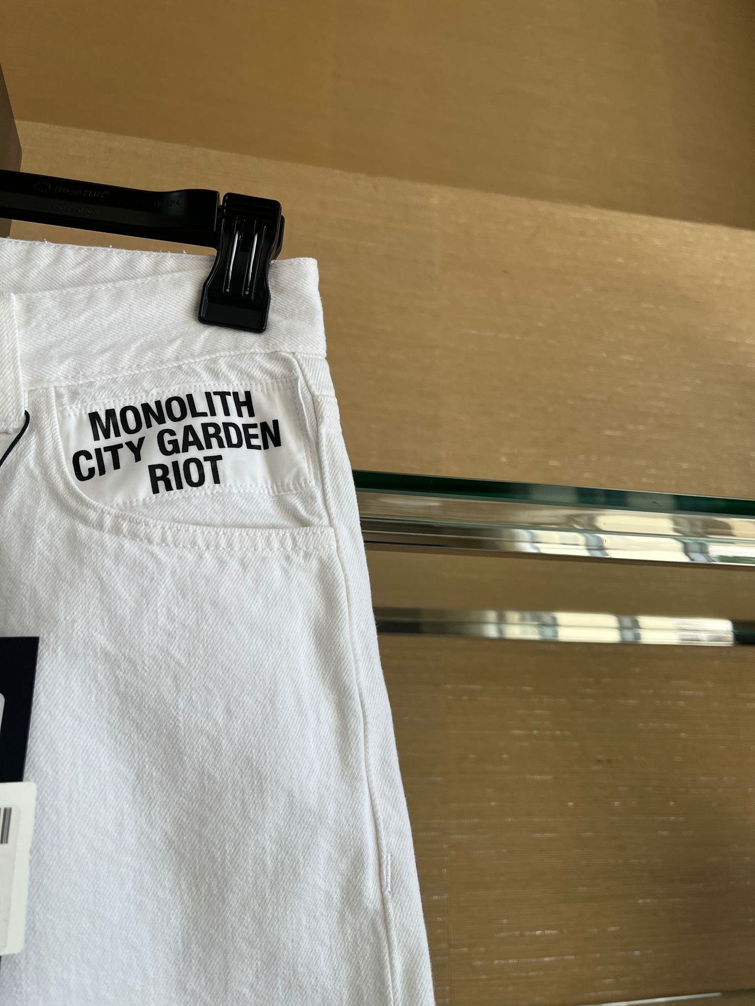 Raf Simons Picture Patch Denim in White Size US 28 / EU 44 - 6 Thumbnail