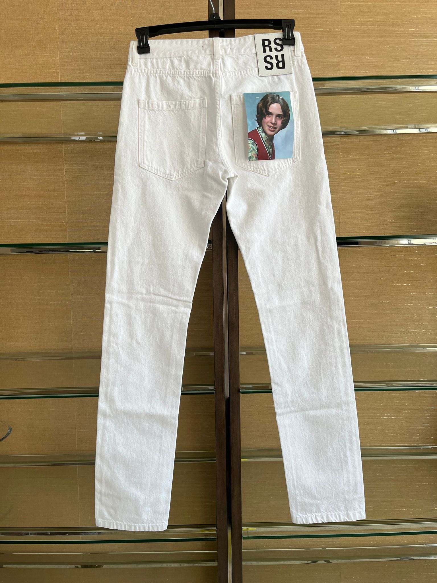 Raf Simons Picture Patch Denim in White Size US 28 / EU 44 - 15 Thumbnail