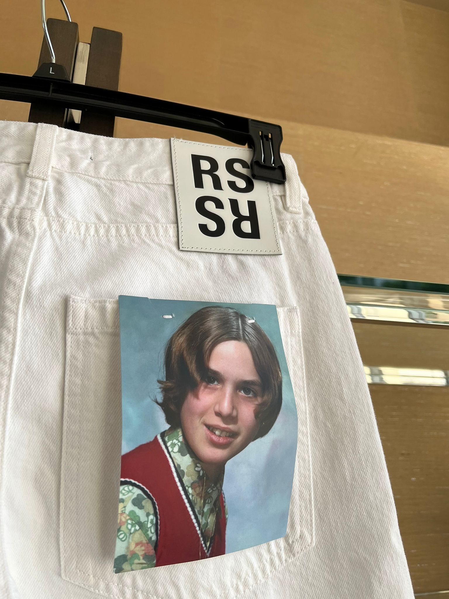 Raf Simons Picture Patch Denim in White Size US 28 / EU 44 - 17 Thumbnail