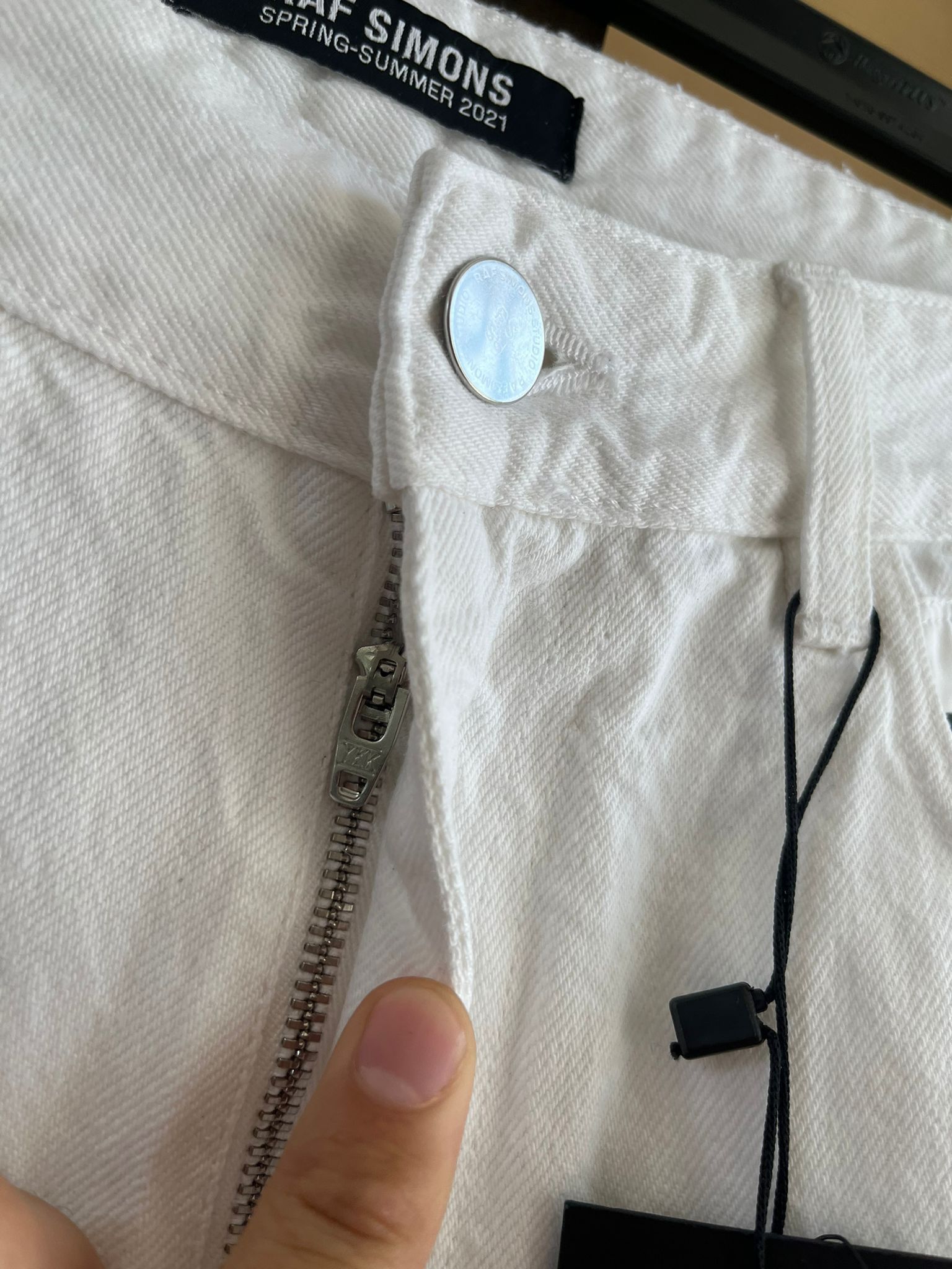 Raf Simons Picture Patch Denim in White Size US 28 / EU 44 - 12 Thumbnail