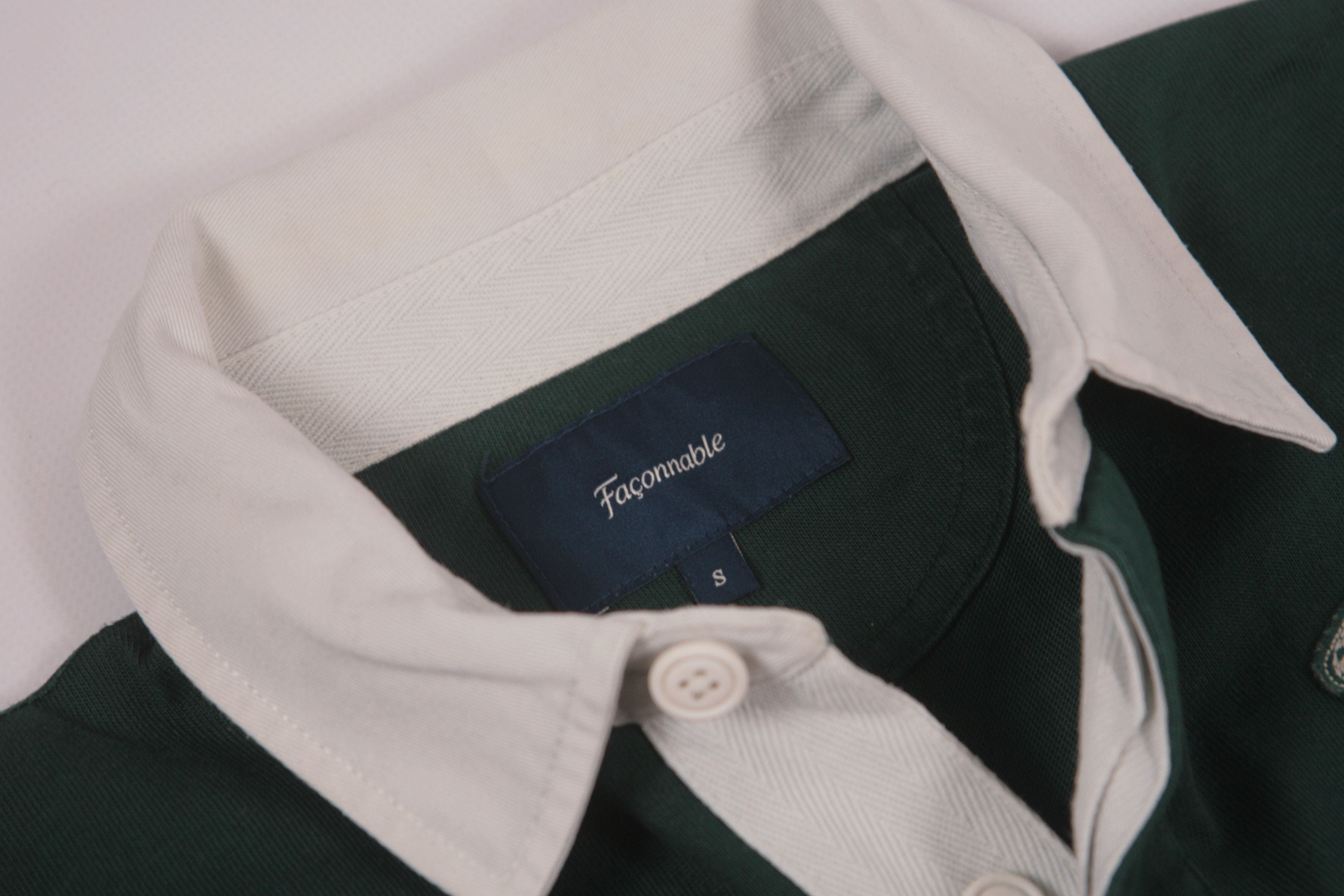 Faconnable 🔥 VTG 🔥 Faconnable Logo Embroidery "6" Rugby Polo Shirt Size US S / EU 44-46 / 1 - 6 Thumbnail