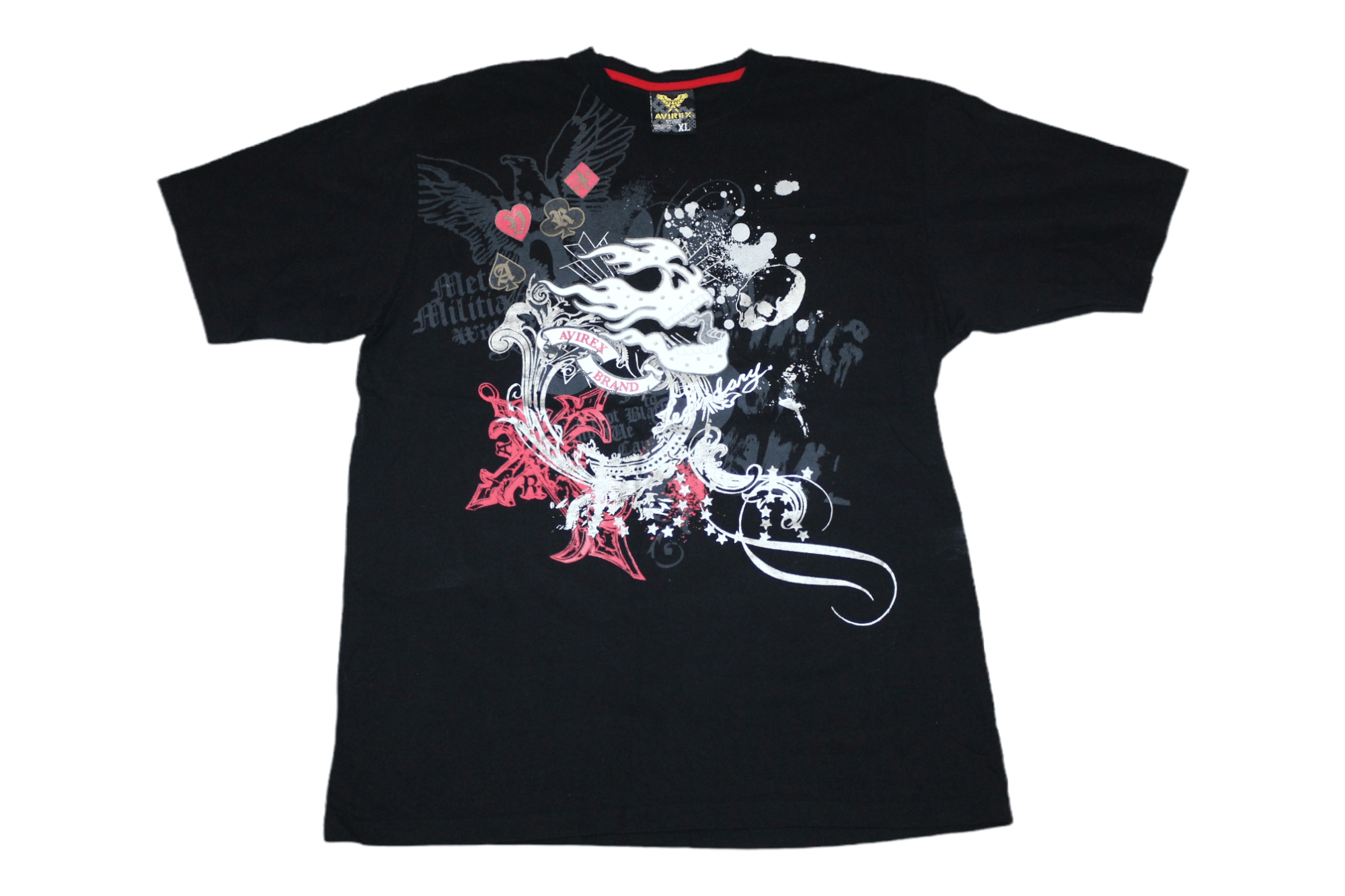 Avirex VTG🔥Avirex Abstract Art Printed Baggy T-shirt Size US XL / EU 56 / 4 - 1 Thumbnail