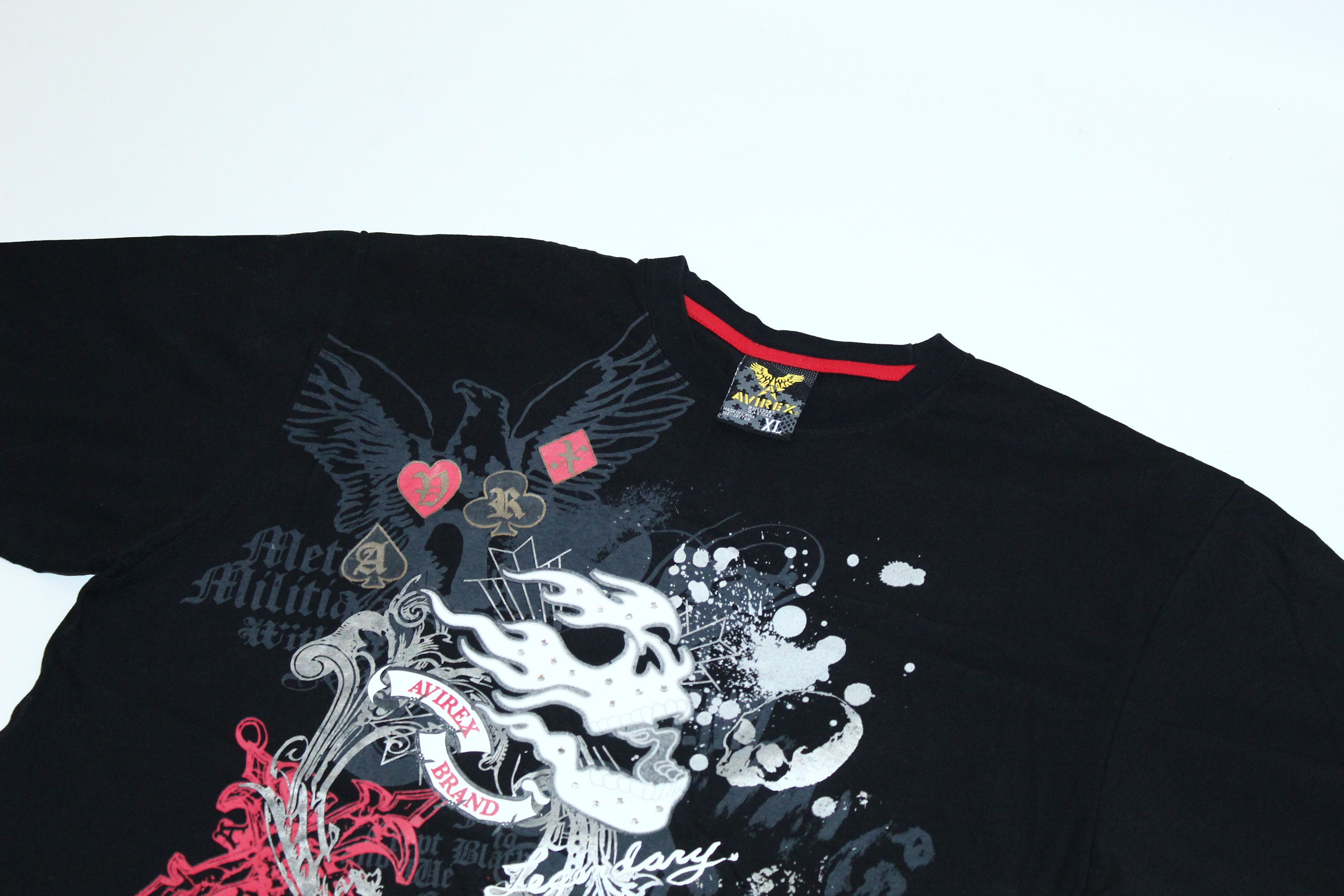 Avirex VTG🔥Avirex Abstract Art Printed Baggy T-shirt Size US XL / EU 56 / 4 - 2 Thumbnail