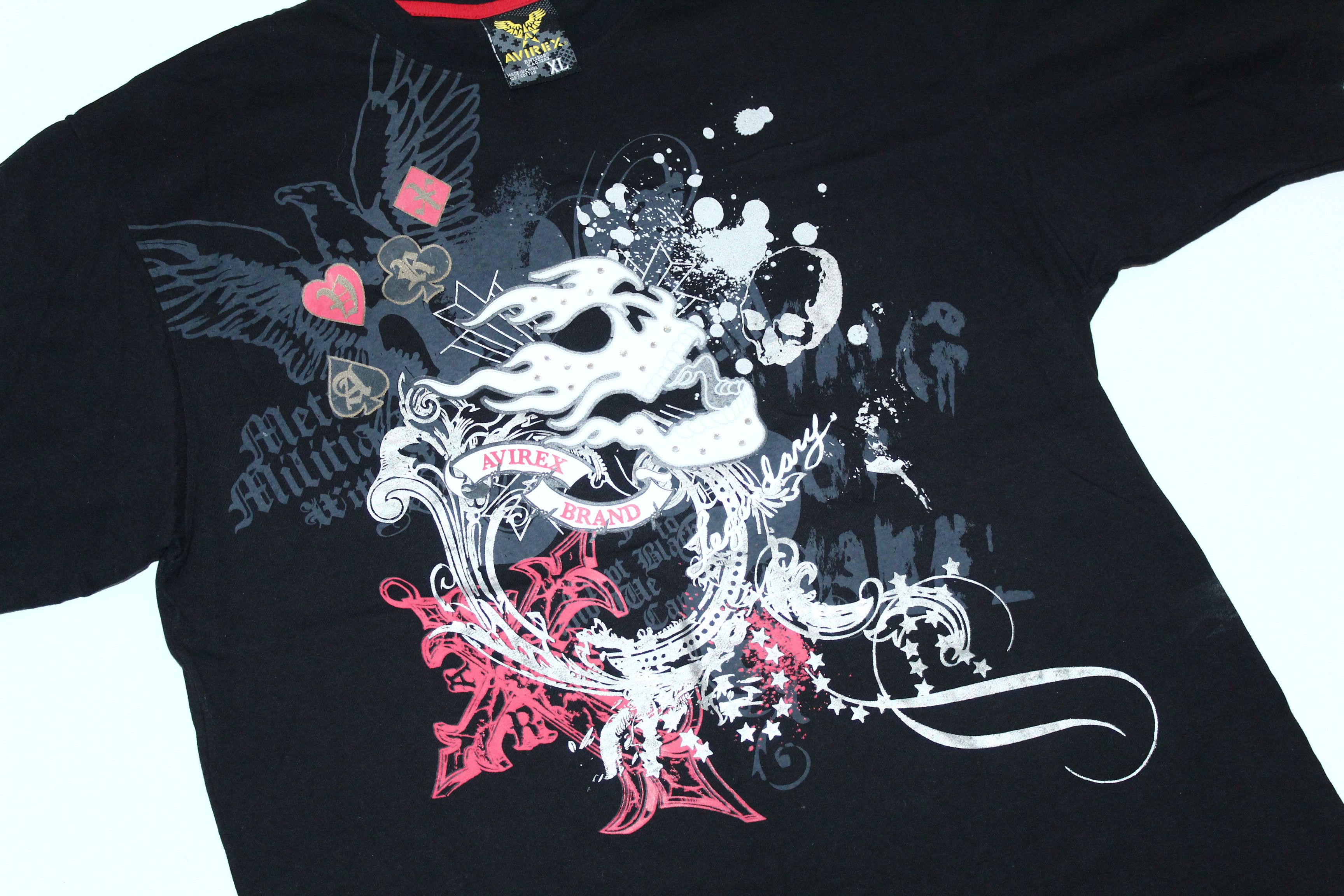 Avirex VTG🔥Avirex Abstract Art Printed Baggy T-shirt Size US XL / EU 56 / 4 - 3 Thumbnail