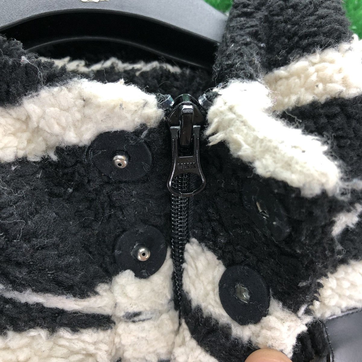 X-Girl Vintage X-Girl Duffle Sherpa Jacket Hoodie Striped Size XS / US 0-2 / IT 36-38 - 14 Thumbnail