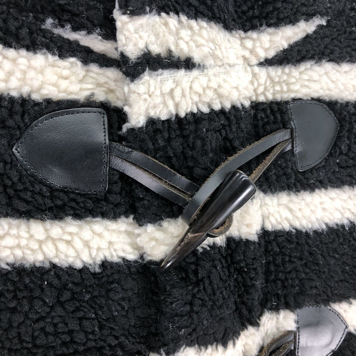 X-Girl Vintage X-Girl Duffle Sherpa Jacket Hoodie Striped Size XS / US 0-2 / IT 36-38 - 13 Thumbnail
