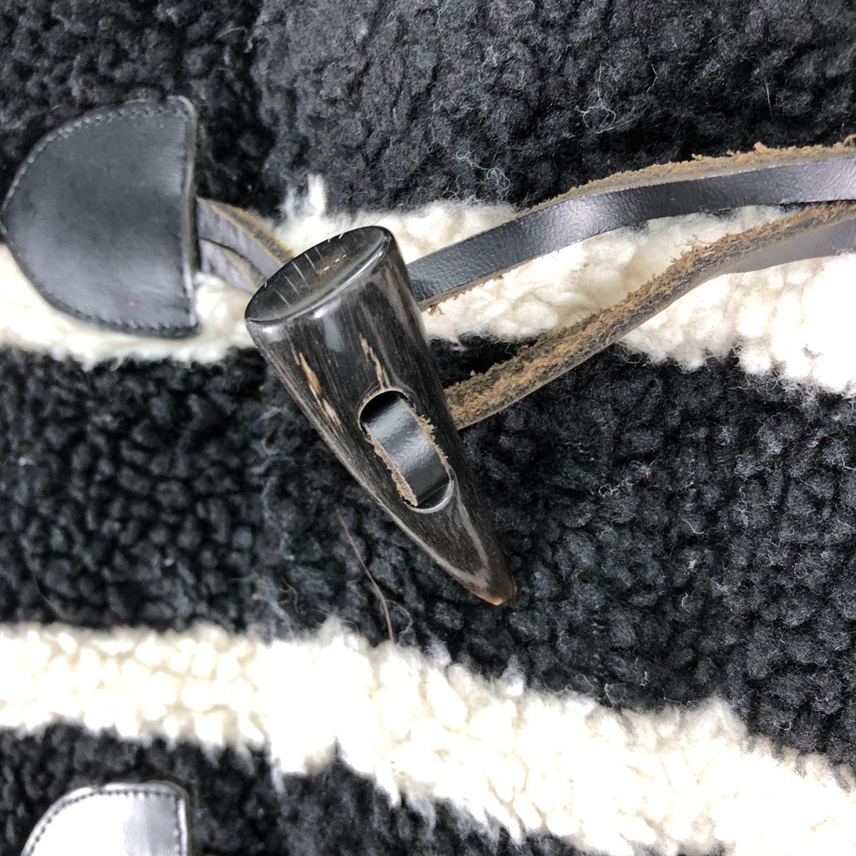 X-Girl Vintage X-Girl Duffle Sherpa Jacket Hoodie Striped Size XS / US 0-2 / IT 36-38 - 12 Thumbnail