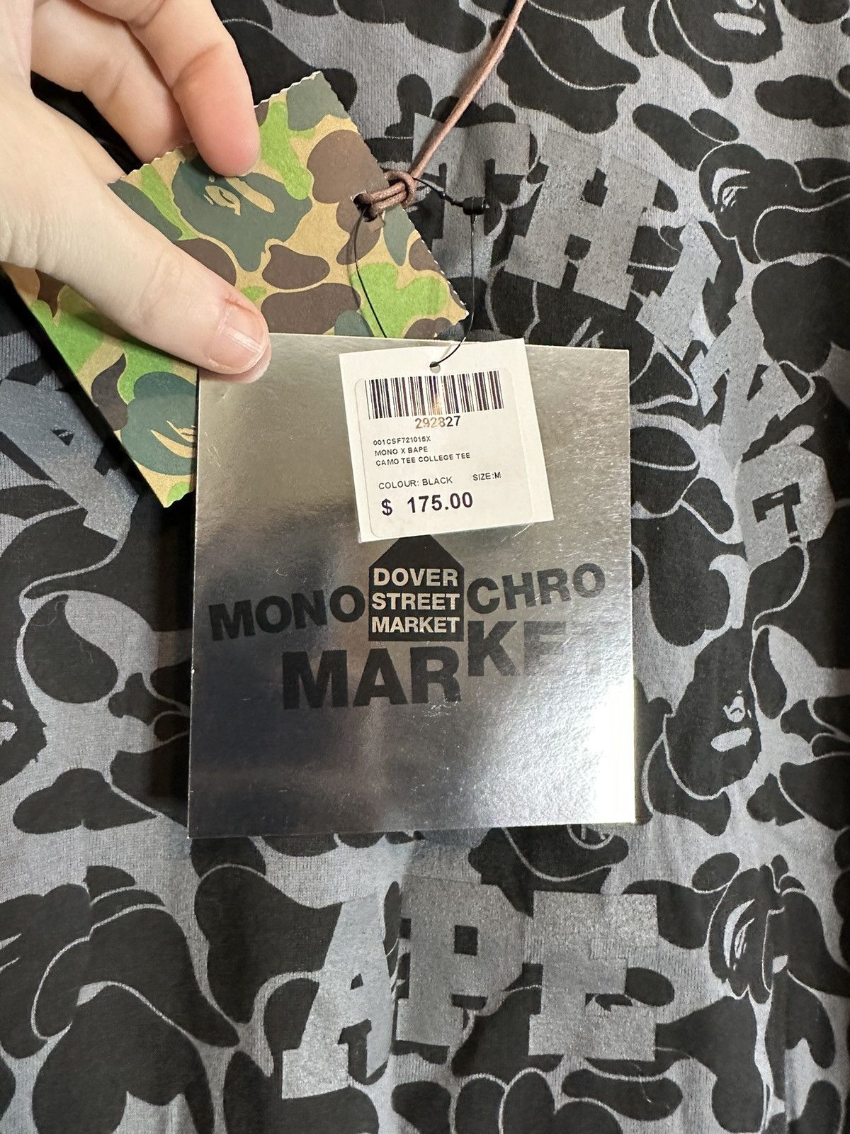 Bape Monochromarket Special College Camo t-shirt Size US M / EU 48-50 / 2 - 4 Thumbnail