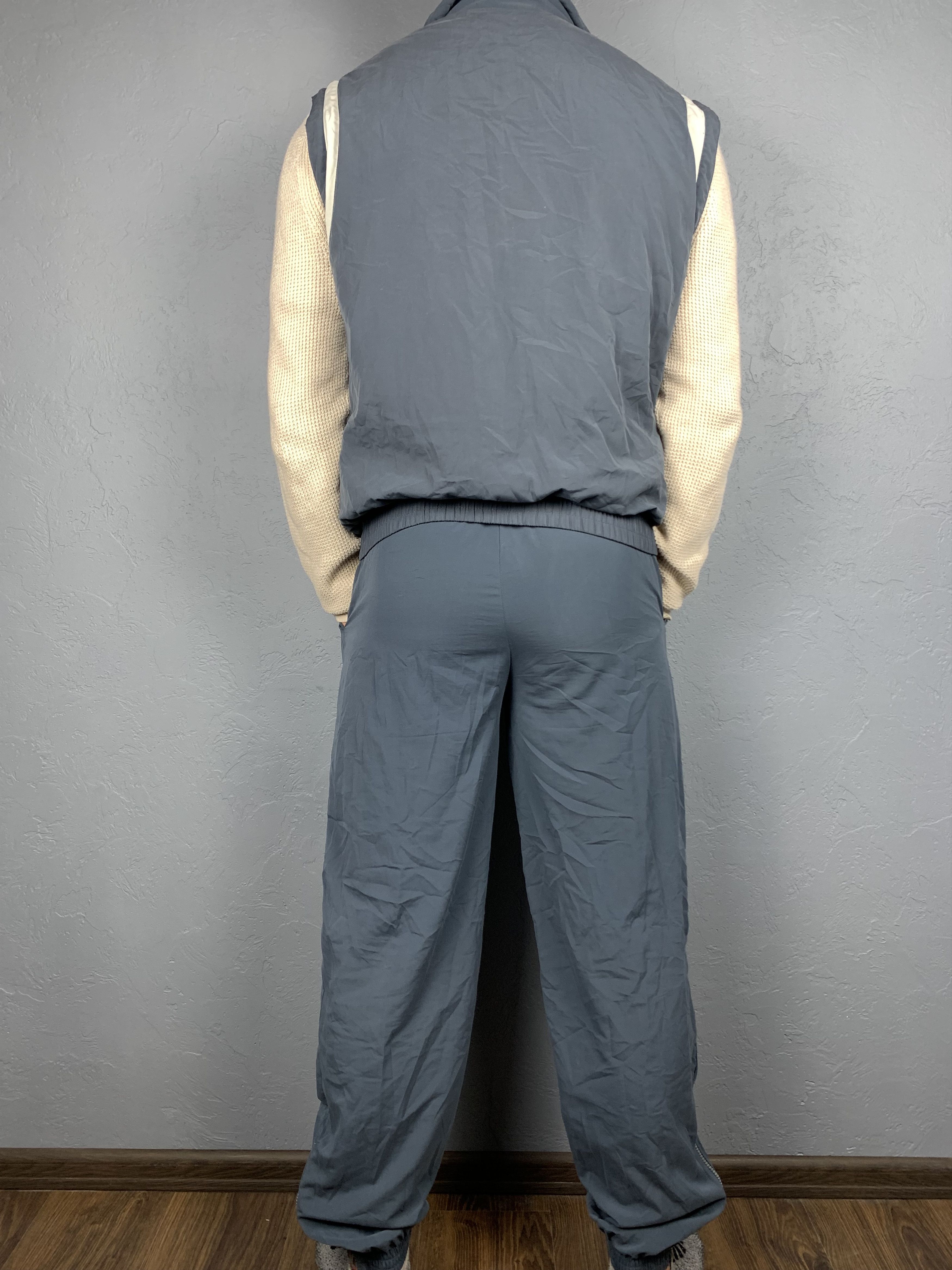 Kappa × Vintage Kappa Vintage Mens Nylon Track Suit Vest + Pants Drill style Size US 32 / EU 48 - 2 Thumbnail