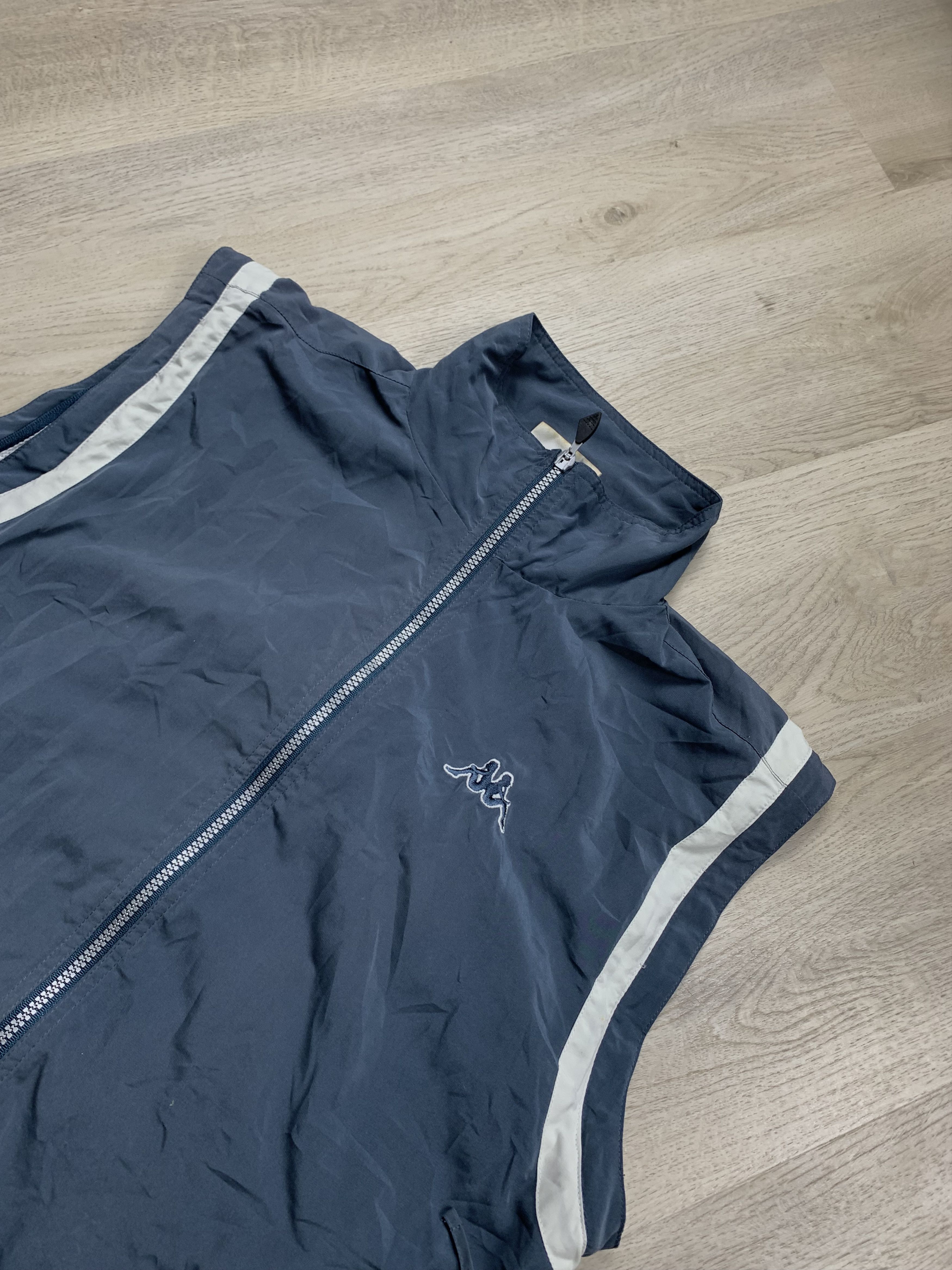 Kappa × Vintage Kappa Vintage Mens Nylon Track Suit Vest + Pants Drill style Size US 32 / EU 48 - 5 Thumbnail