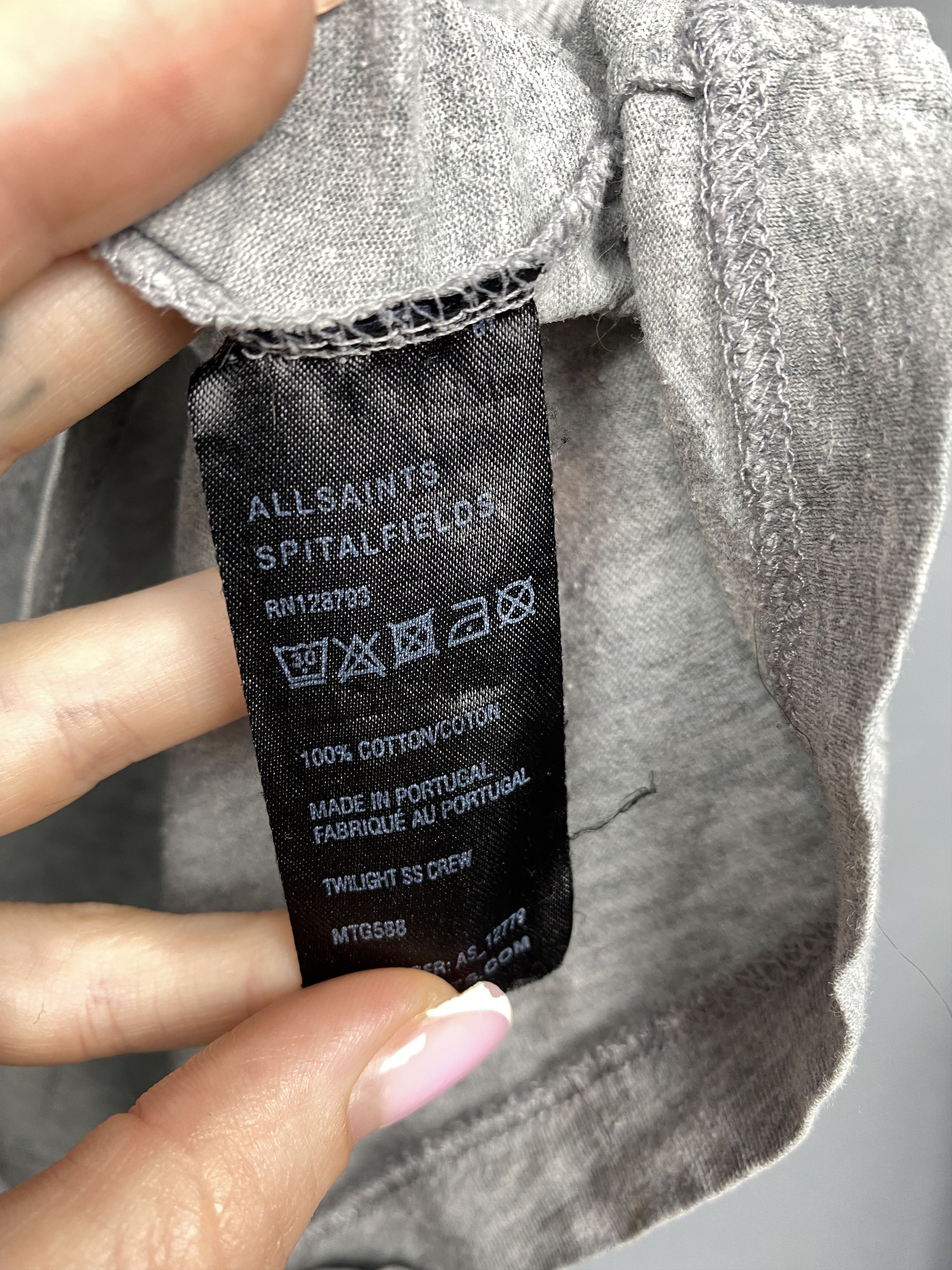 Allsaints Allsaints Twilight Vintage Mens Crew Neck T-Shirt Tee Size US S / EU 44-46 / 1 - 6 Thumbnail