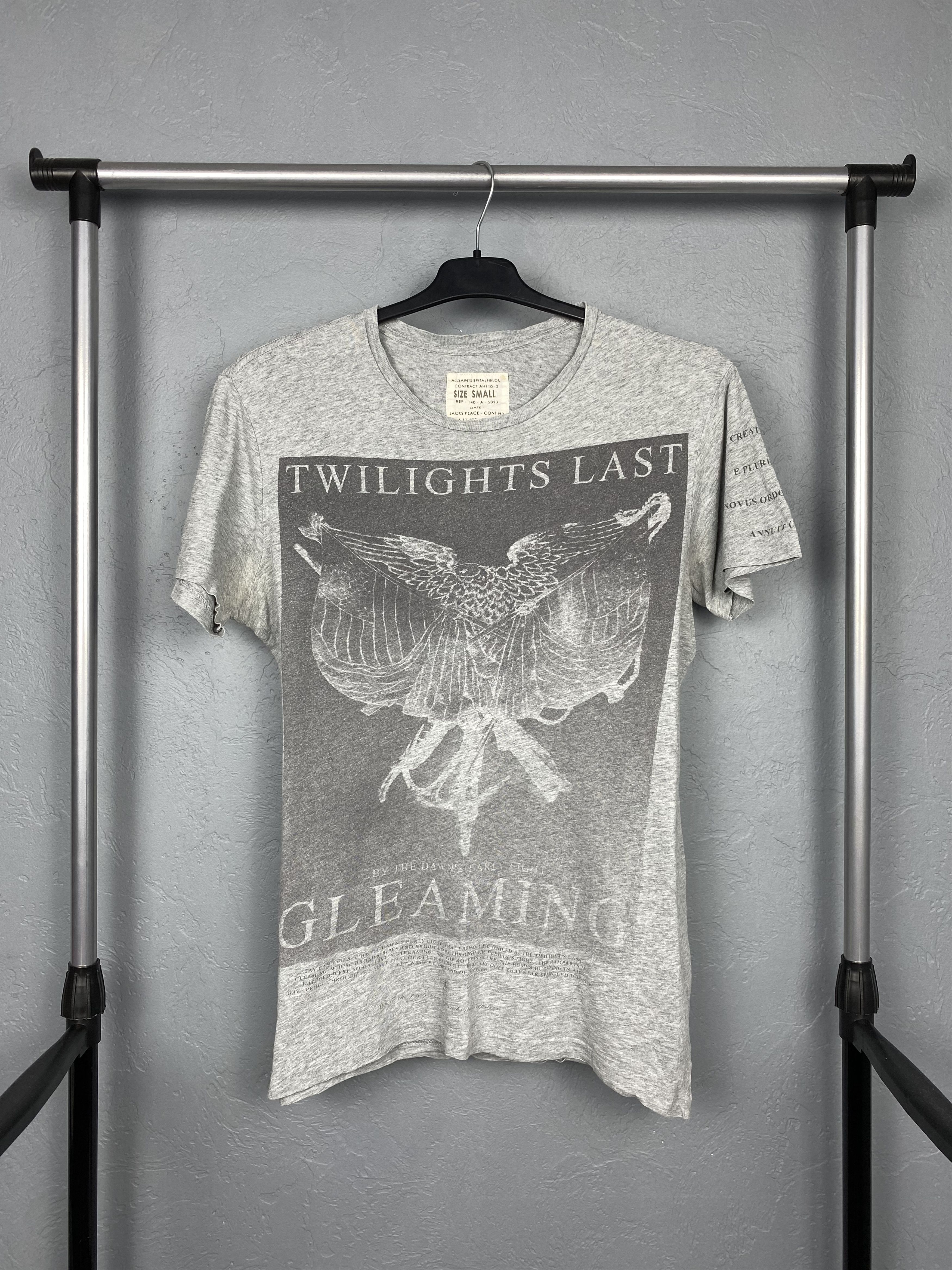 Allsaints Allsaints Twilight Vintage Mens Crew Neck T-Shirt Tee Size US S / EU 44-46 / 1 - 1 Thumbnail
