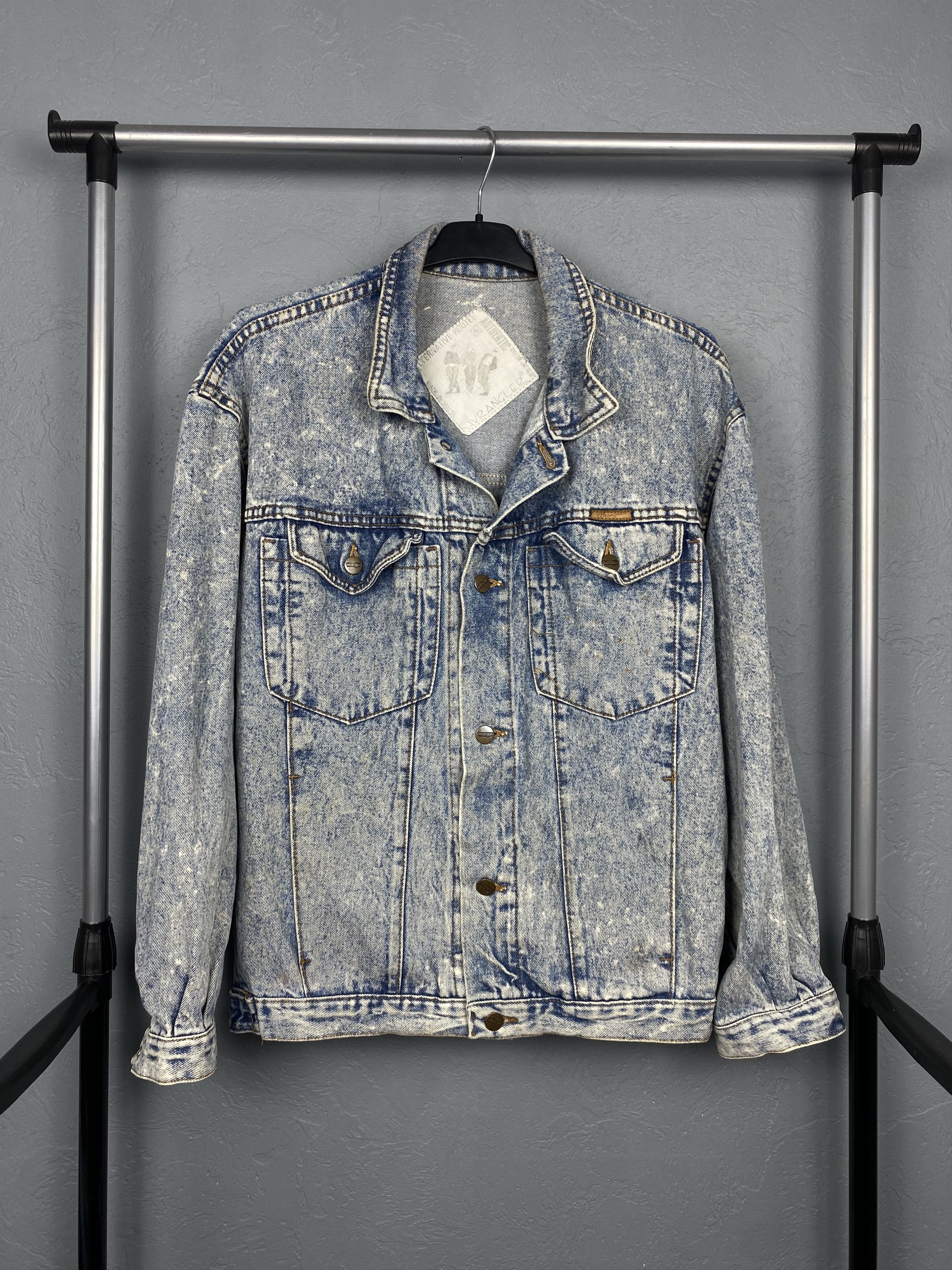 Wrangler Wrangler 80s Vintage Mens Denim Jacket Made in Malta Size US M / EU 48-50 / 2 - 1 Thumbnail