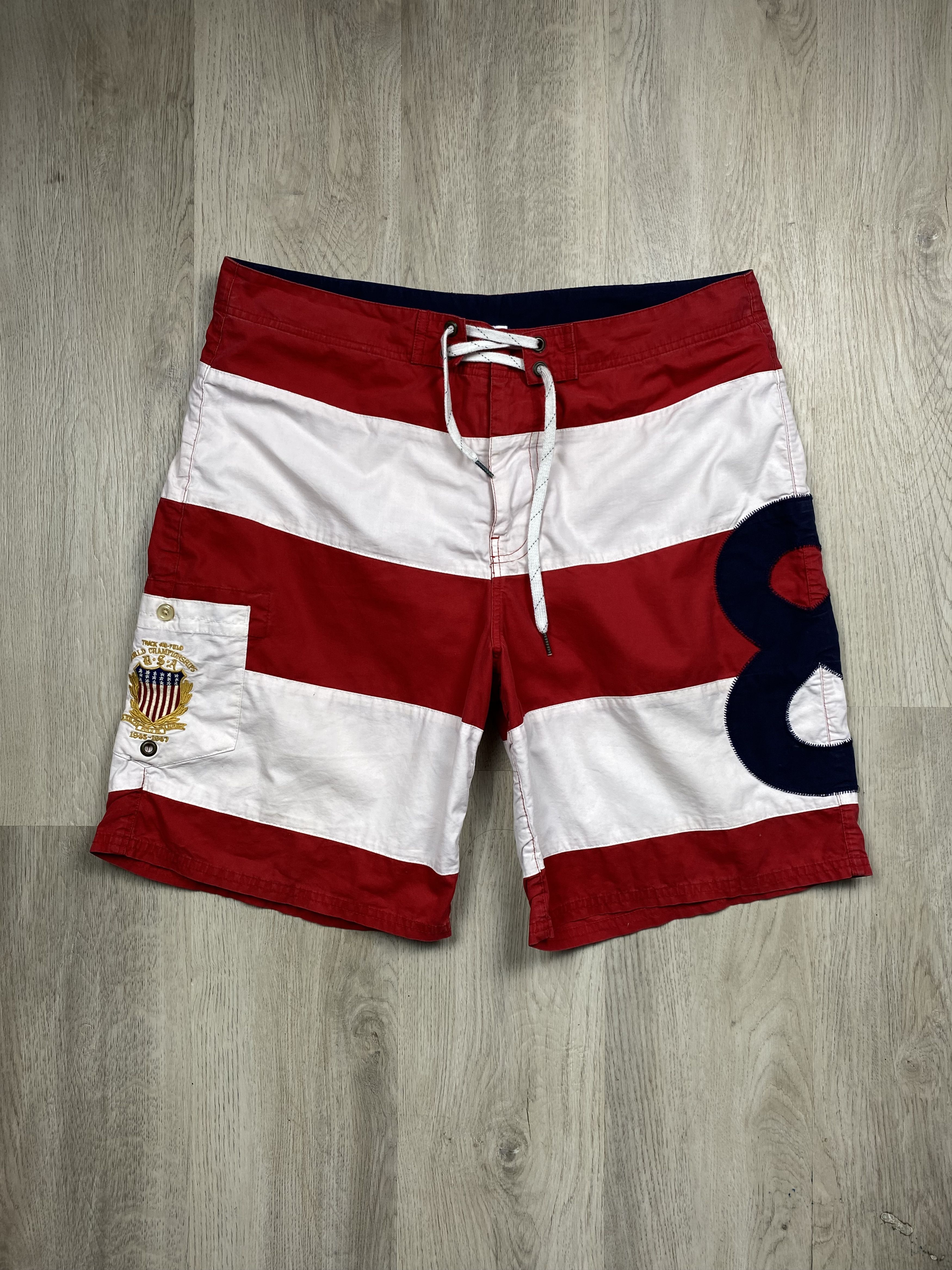 Polo Ralph Lauren × Ralph Lauren × Vintage Polo Ralph Lauren Vintage Mens Nylon Shorts Y2K Size US 34 / EU 50 - 1 Thumbnail