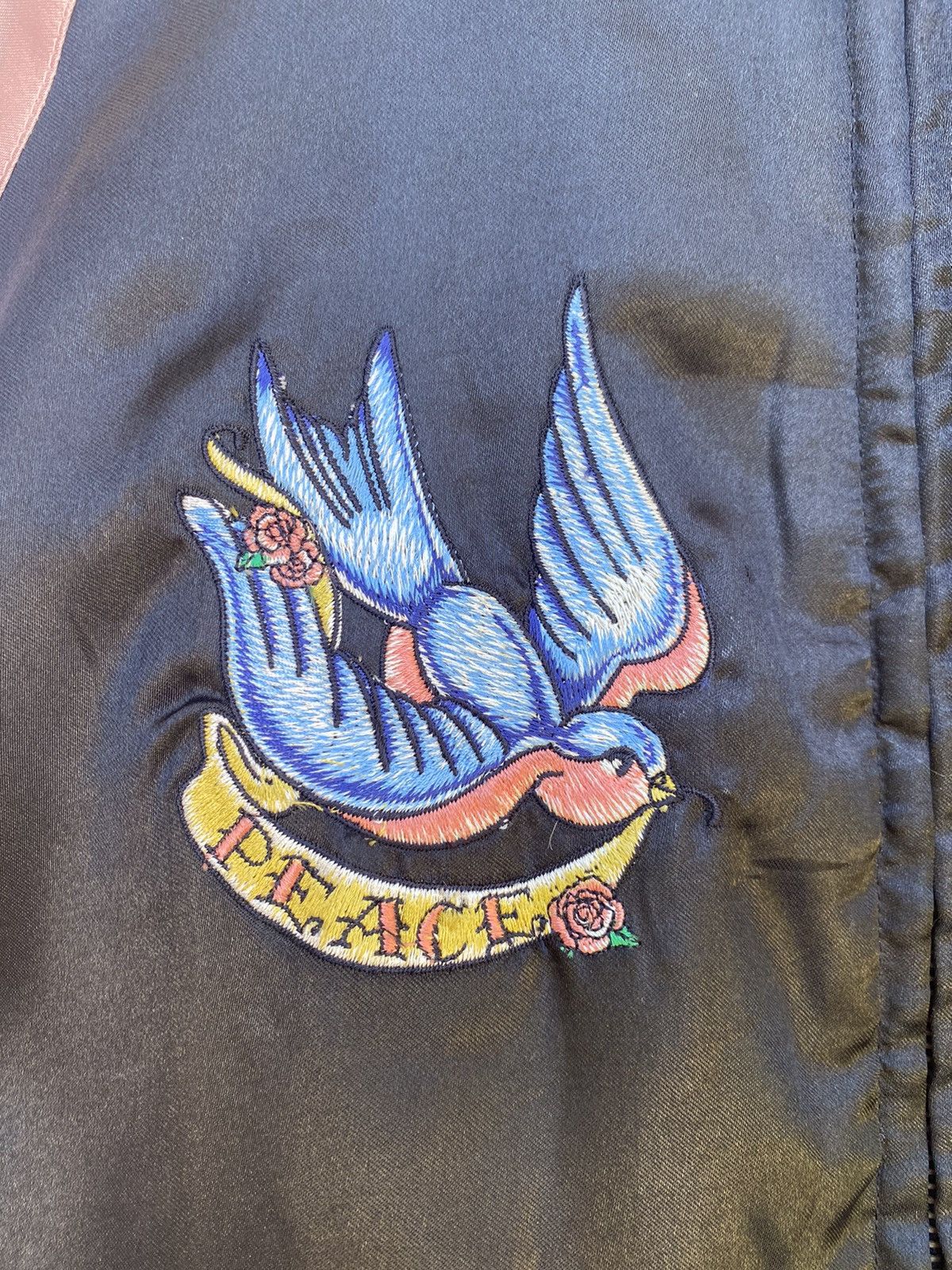 Disney EMBROIDERED VARSITY JACKETS DISNEY TINKER BELL BLACK PINK Size M / US 6-8 / IT 42-44 - 3 Thumbnail