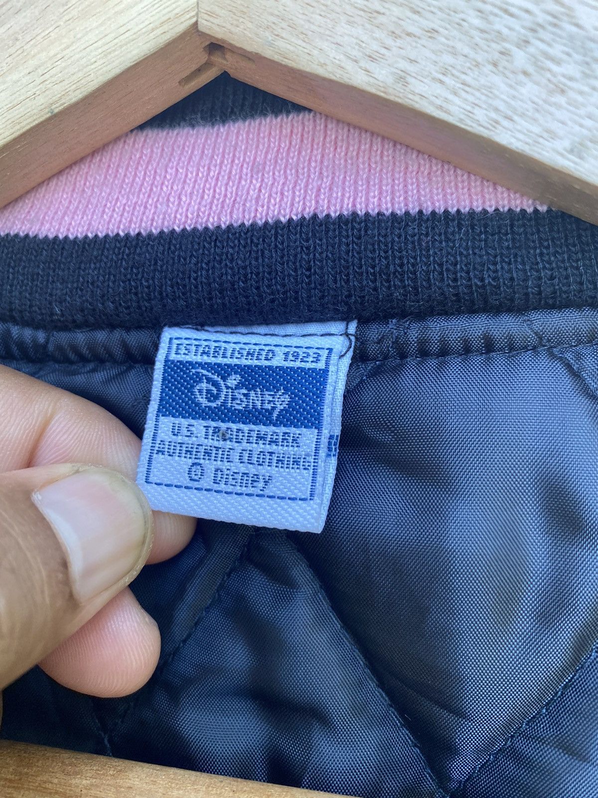 Disney EMBROIDERED VARSITY JACKETS DISNEY TINKER BELL BLACK PINK Size M / US 6-8 / IT 42-44 - 4 Thumbnail