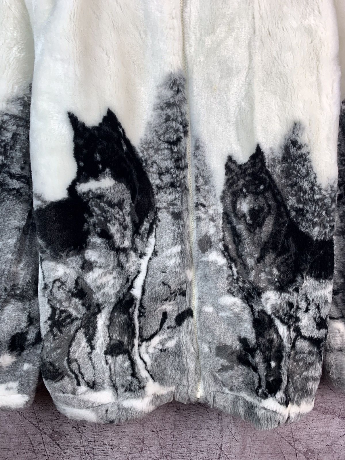 Other Vintage Animal Nature All Over Print Fleece Jacket Size US L / EU 52-54 / 3 - 3 Thumbnail
