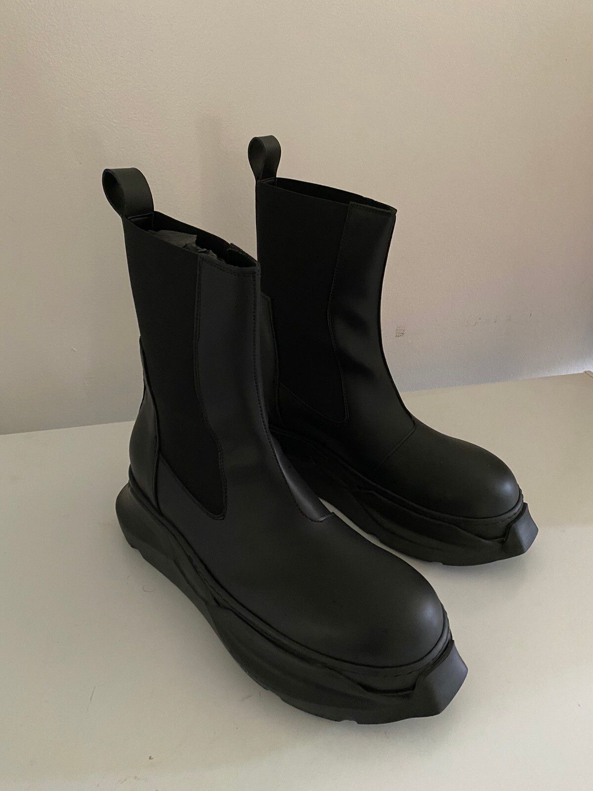 Rick Owens Rick Owens DRKSHDW Abstract Beetle Boots | Grailed