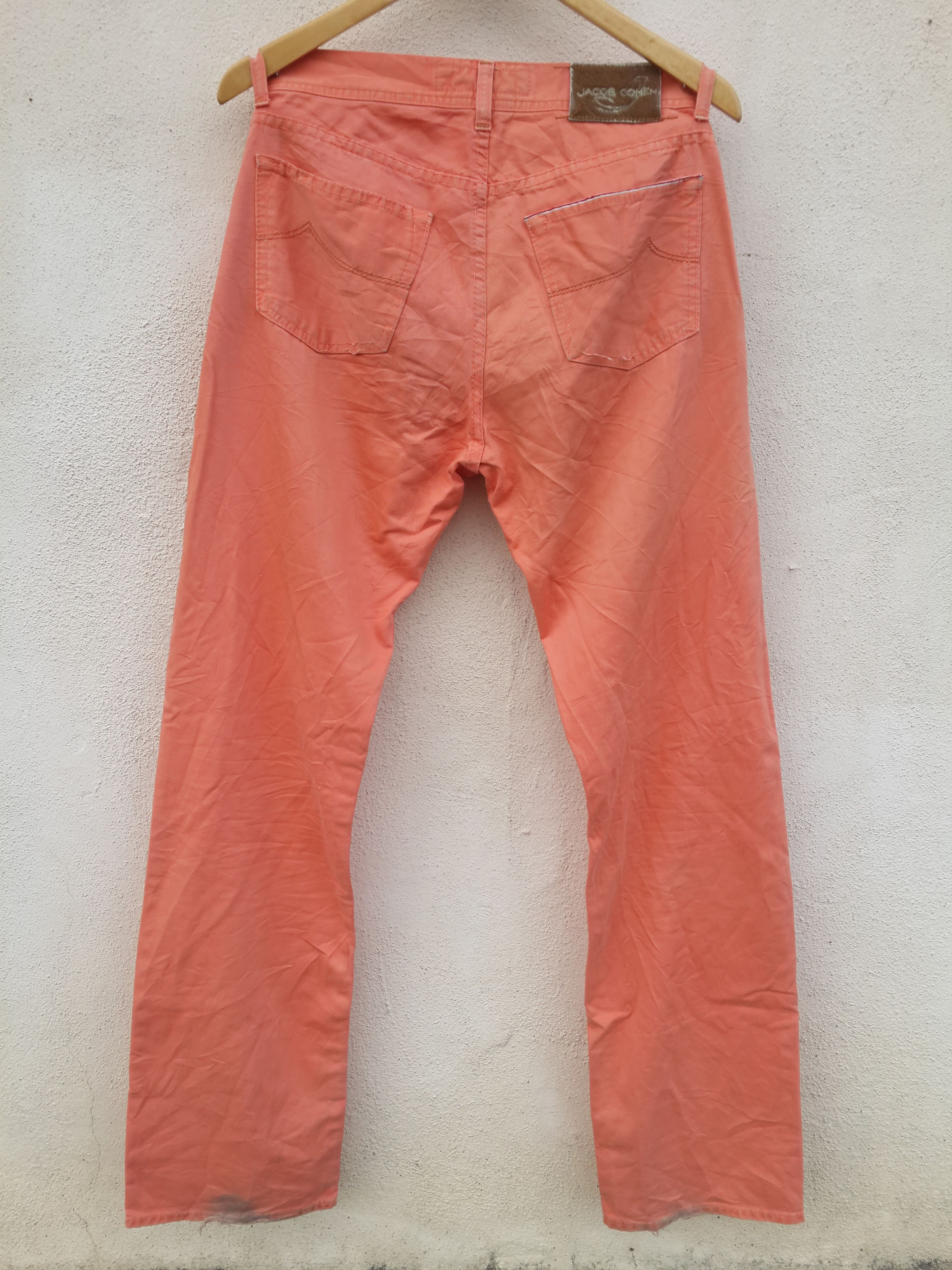 Jacob Cohen Jacob Cohen Red "SELVEDGE" Straight Relaxed Jeans Size US 32 / EU 48 - 3 Thumbnail